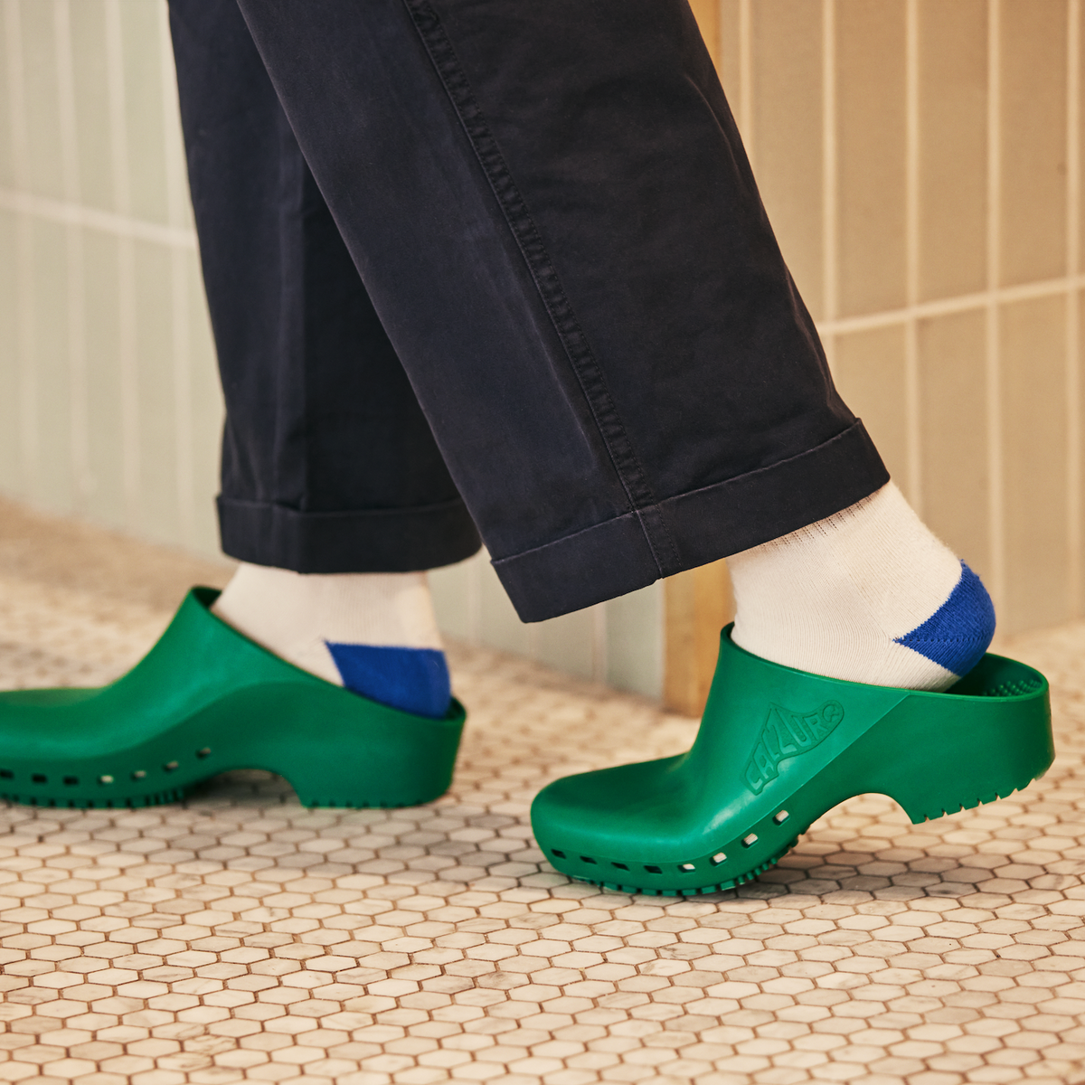 Calzuro Classic Without Holes Green – product view 2