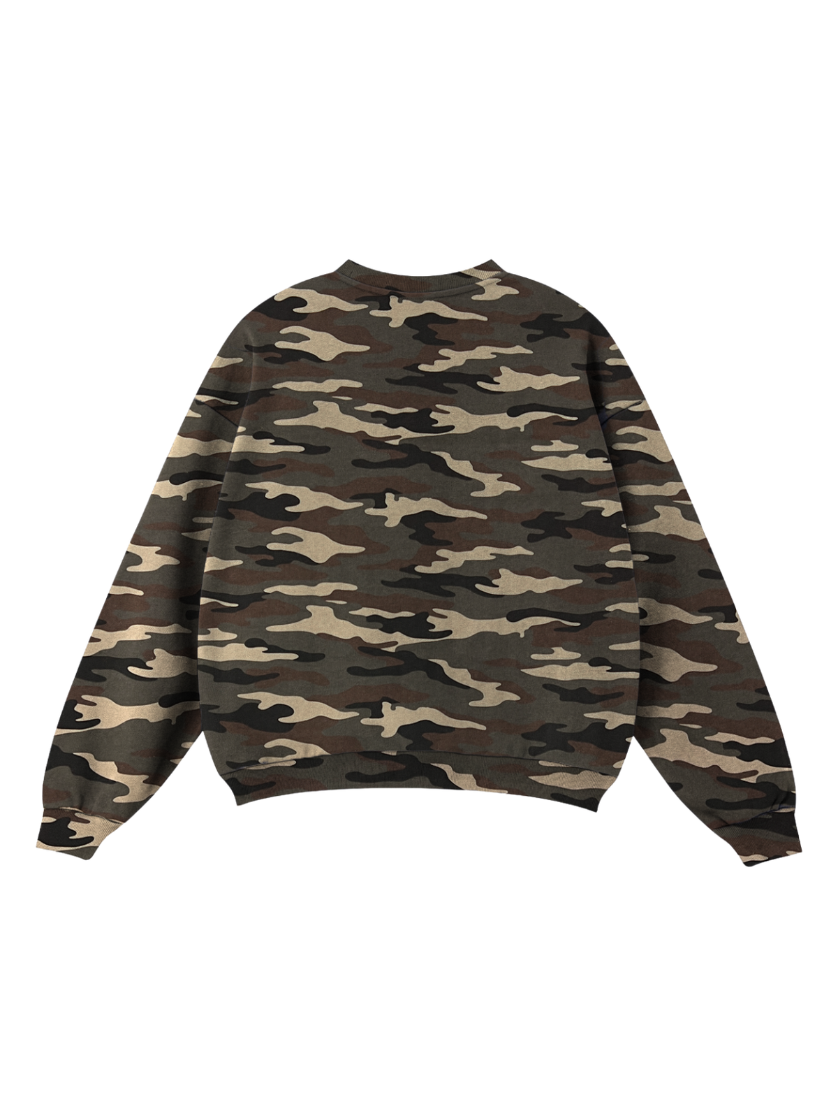 Apollo Moda Camo Print Oversized Crewneck Sweatshirt – product view 3