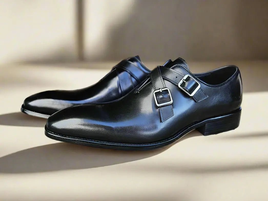 Carrucci Shoes Cross Strap Wholecut Leather Loafer KS50360