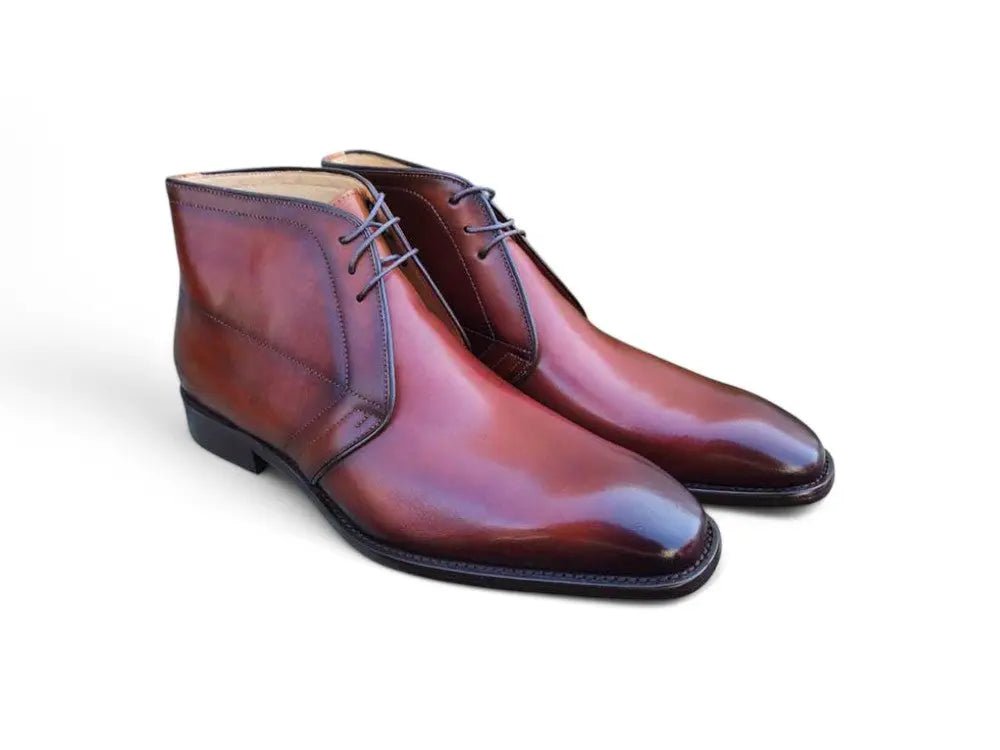 Carrucci Shoes KB50911 Burnished Calfskin Chukka Boot KB50911