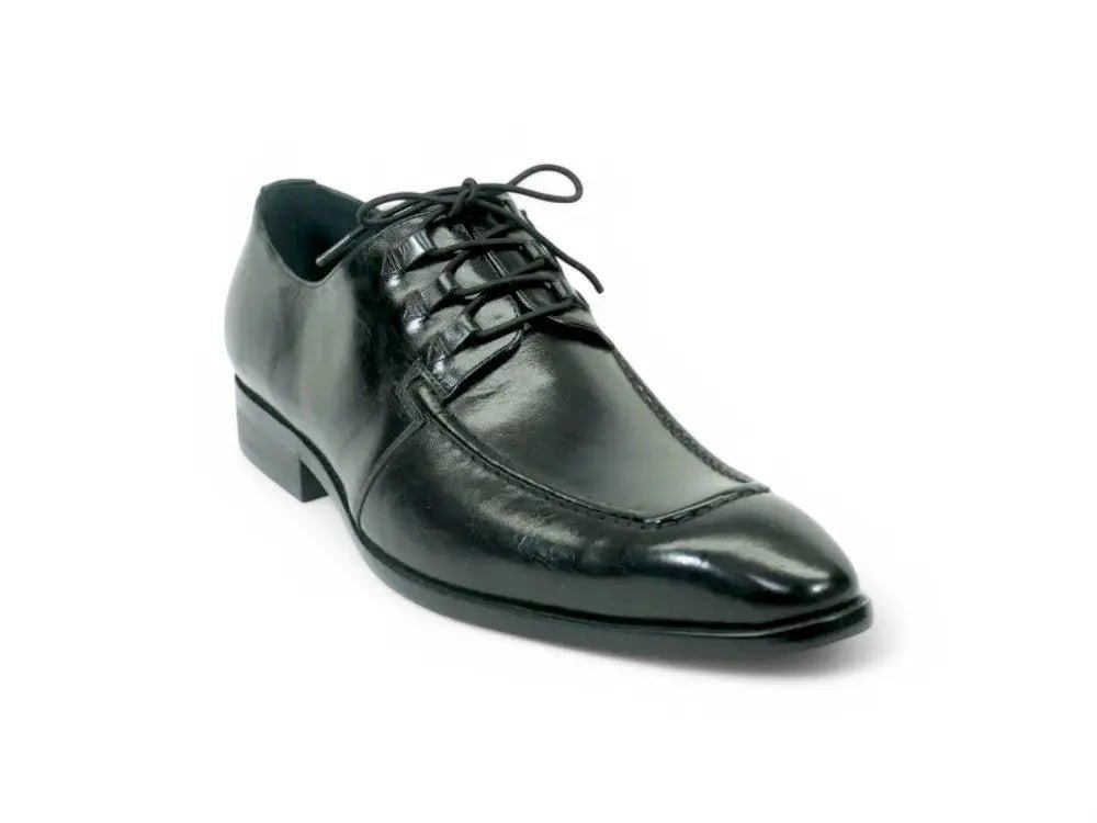 Carrucci Shoes Patina Finish Lace Up Oxford Calfskin Leather KS50346