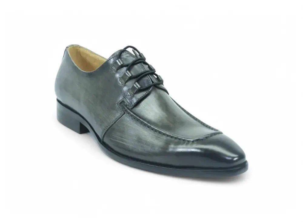 Carrucci Shoes Patina Finish Lace Up Oxford Calfskin Leather KS50346