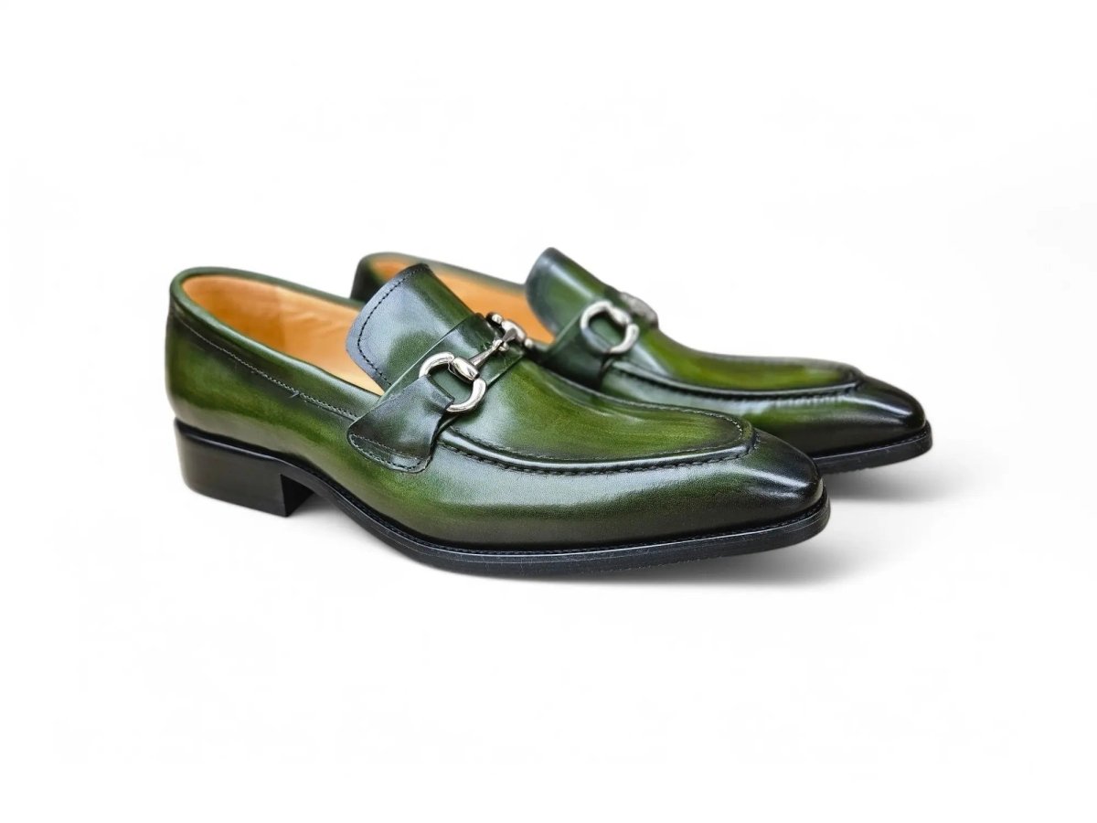 Carrucci Shoes Signature Buckle Loafer Men's Leather KS50302