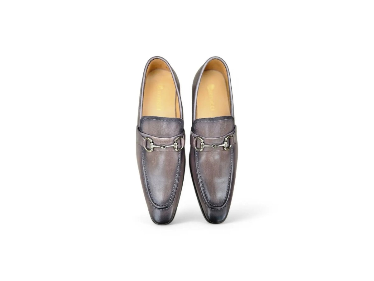 Carrucci Shoes Signature Buckle Loafer Men's Leather KS50302