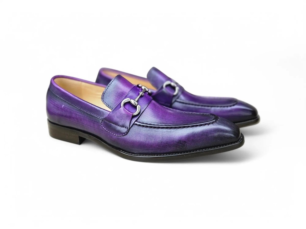 Carrucci Shoes Signature Buckle Loafer Men's Leather KS50302