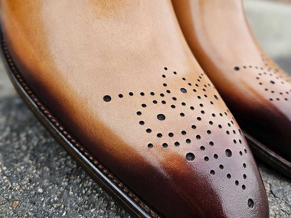 Carrucci Shoes Wholecut Calf Oxford Men's Leather KS50336