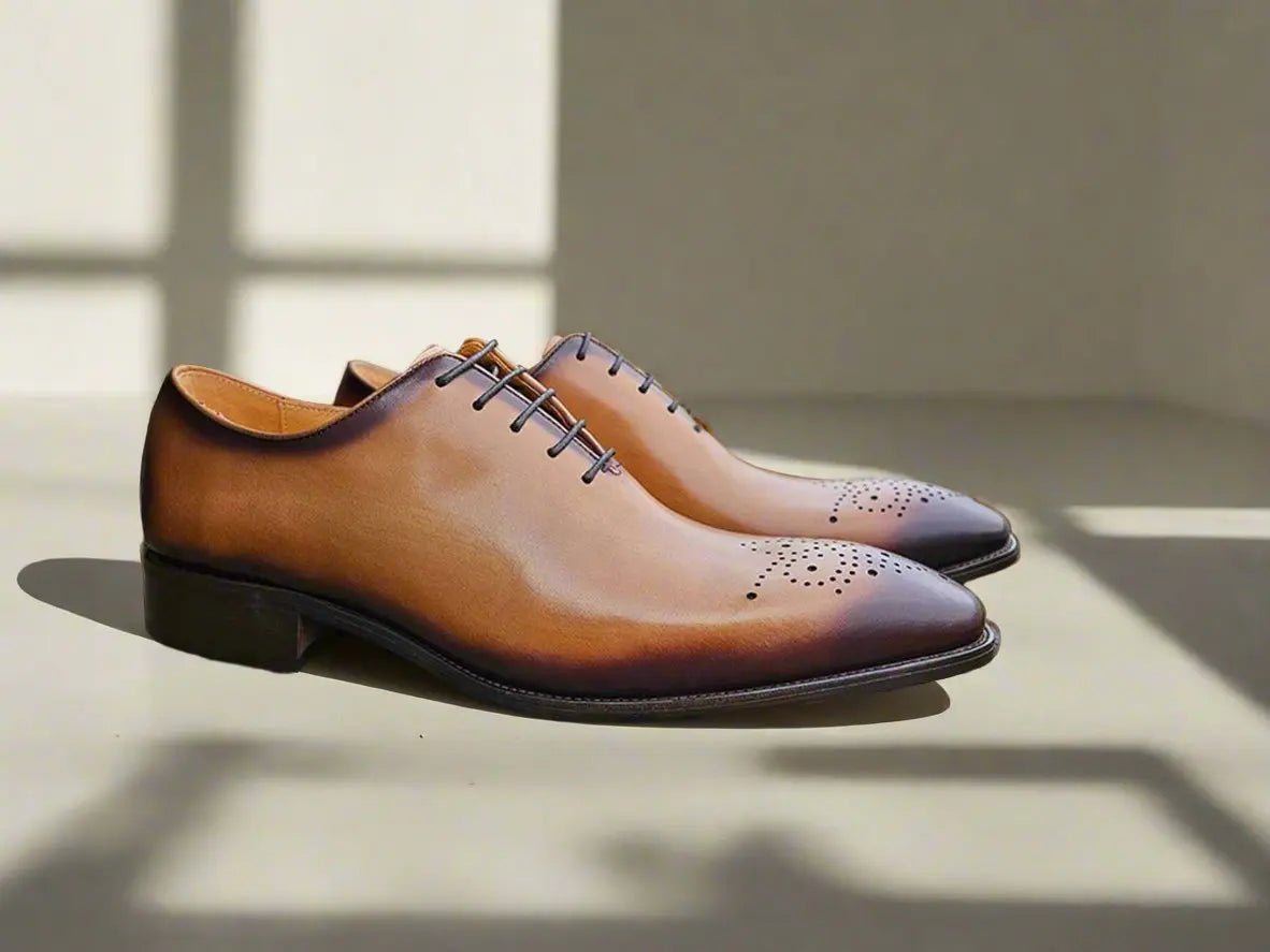Carrucci Shoes Wholecut Calf Oxford Men's Leather KS50336