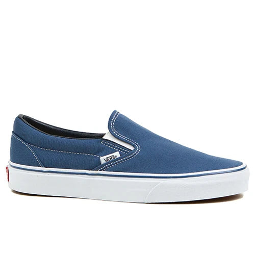 Vans Classic Slip-On Men's Sneakers — Navy Canvas Low-Top