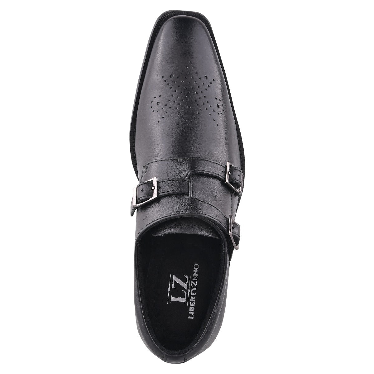 Liberty Zeno Chatswood Leather Oxford Style Monk Straps