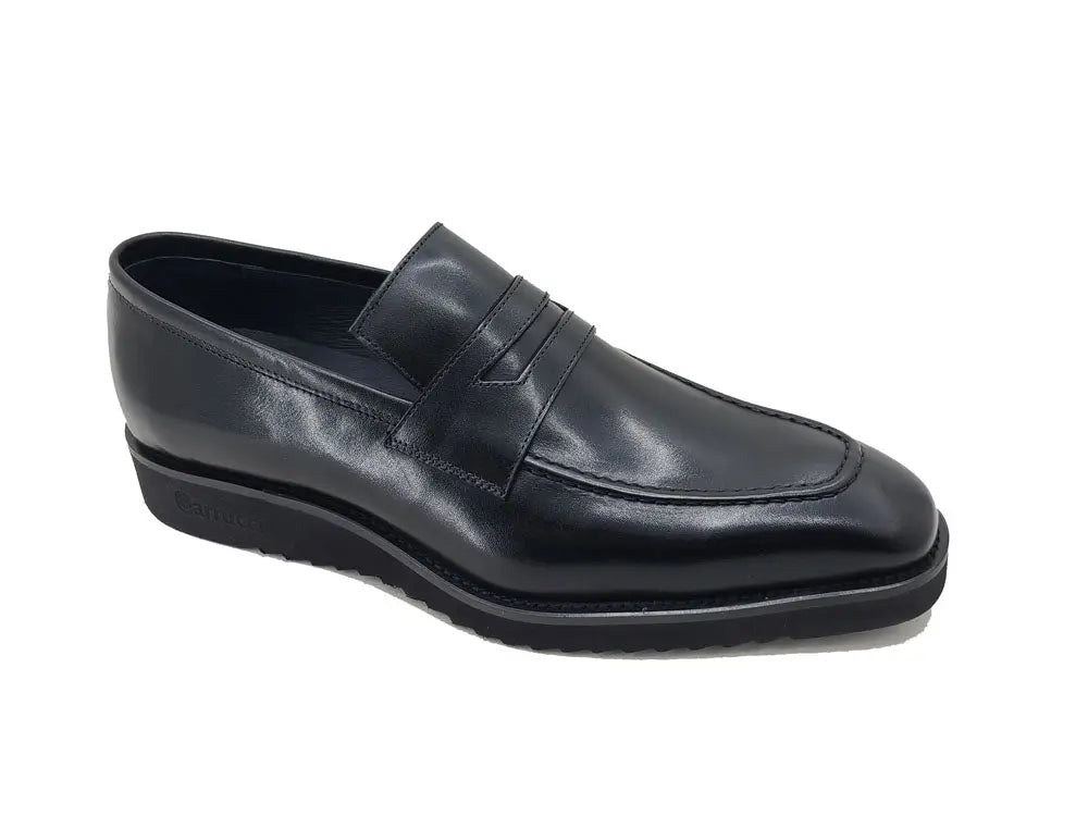 Carrucci Shoes Chic Patina Burnished Penny Loafer Leather KS51803