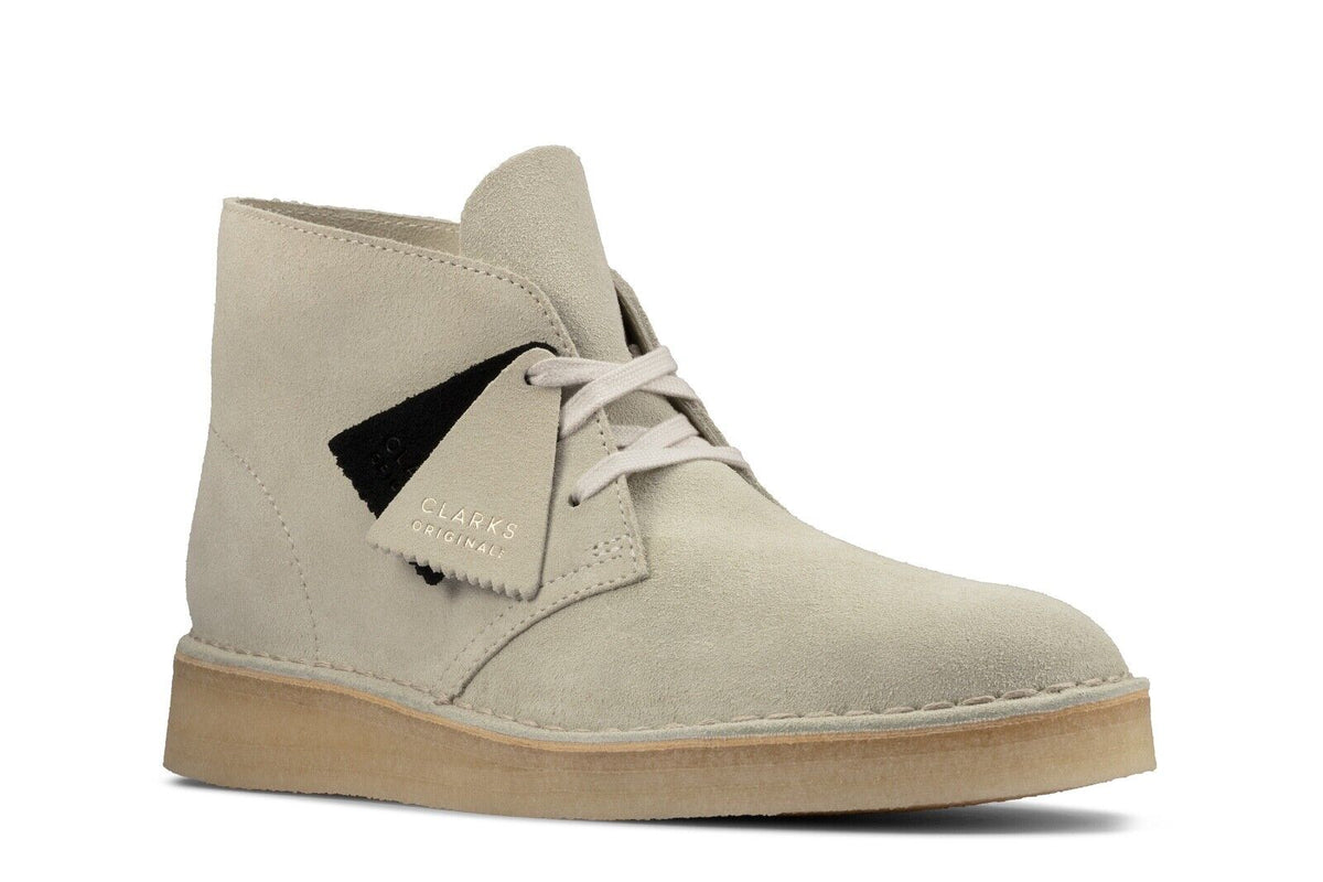 Clarks Originals Desert Coal Boots Men's Off White Suede 26156684