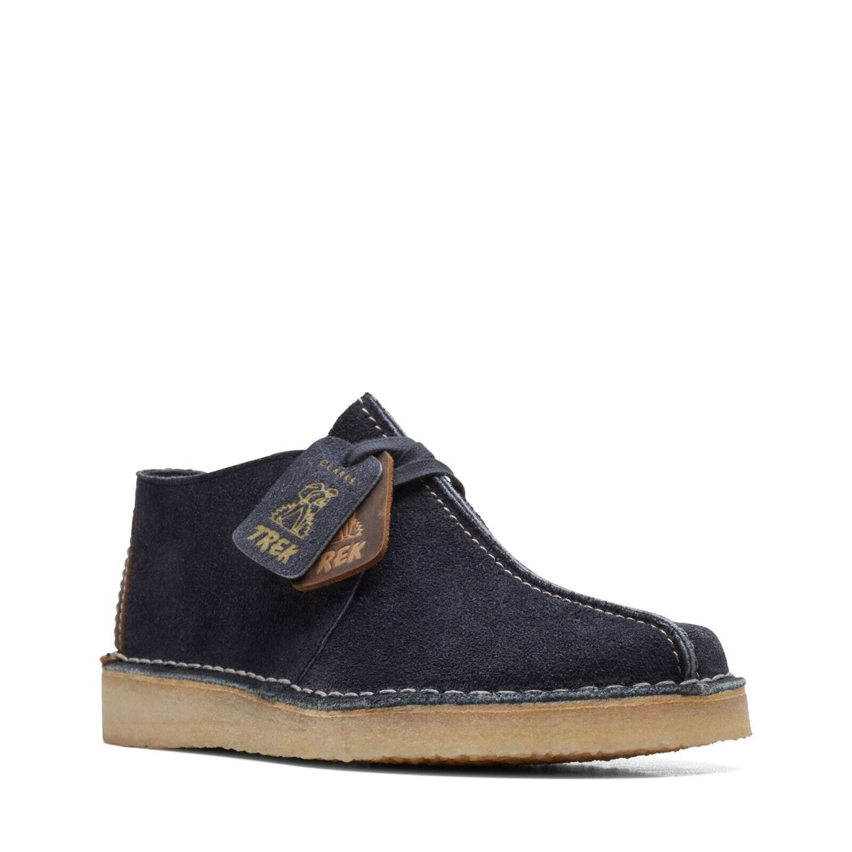 Clarks Originals Desert Trek Men's Ink Blue Hairy Suede 26168859
