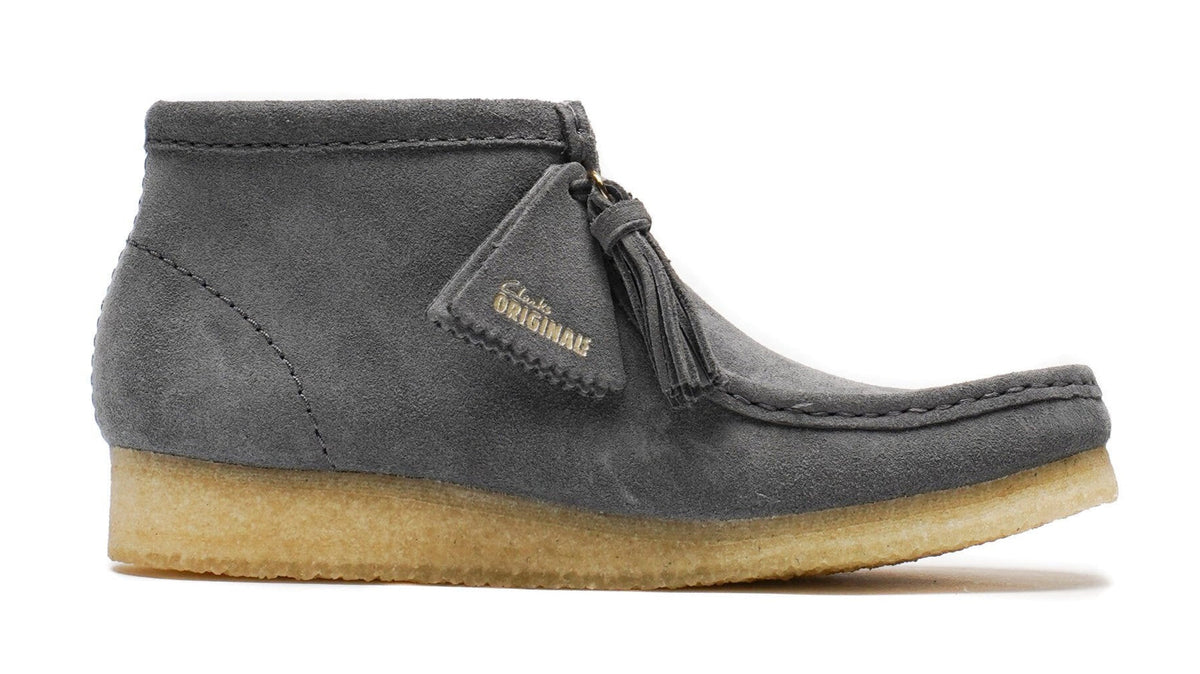 Clarks Originals Wallabee Boot Women's Grey/Blue Suede 26177718 — product view 1