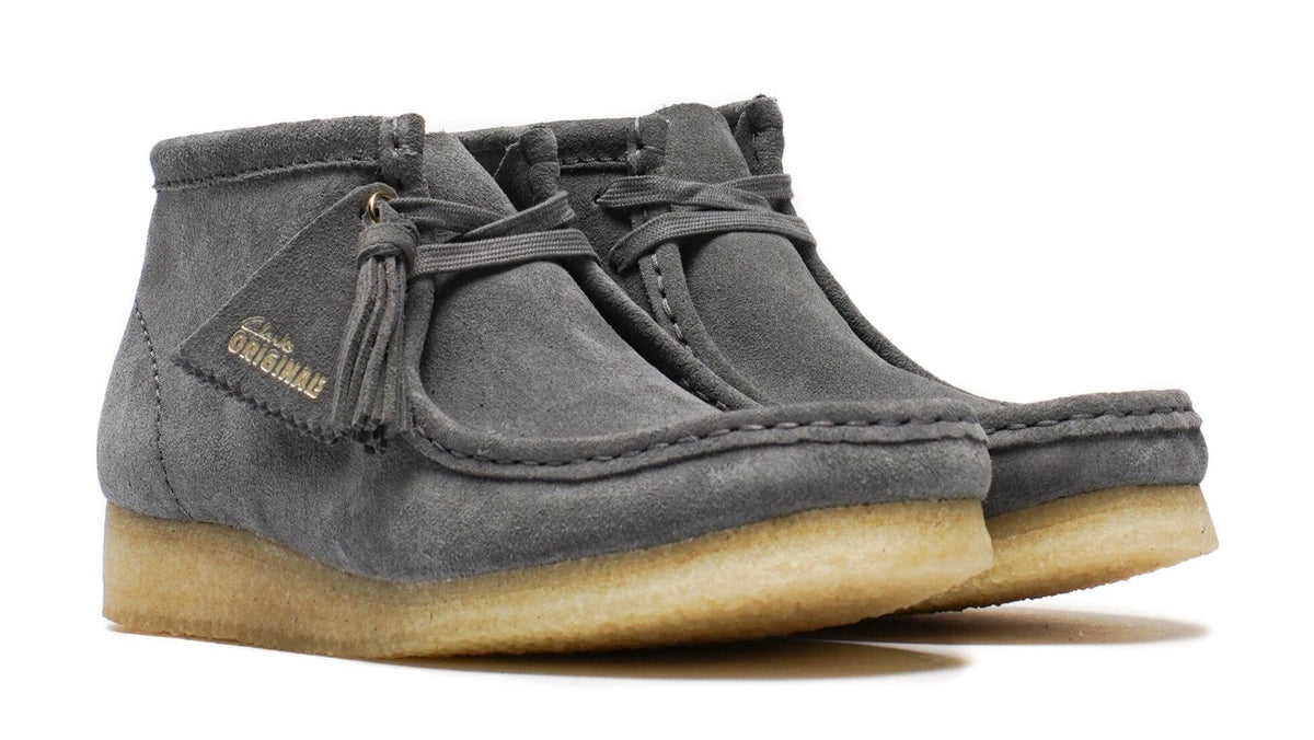 Clarks Originals Wallabee Boot Women's Grey/Blue Suede 26177718 — product view 1