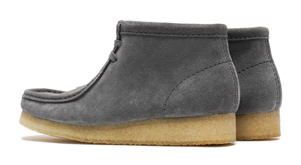 Clarks Originals Wallabee Boot Women's Grey/Blue Suede 26177718 — product view 3
