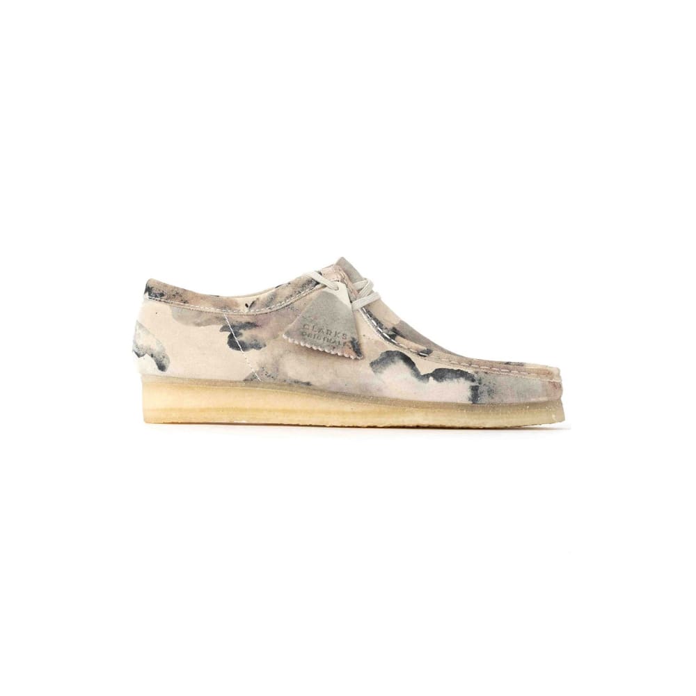 Clarks Originals Originals Wallabee Low Men's Off White Camo Suede 26148590