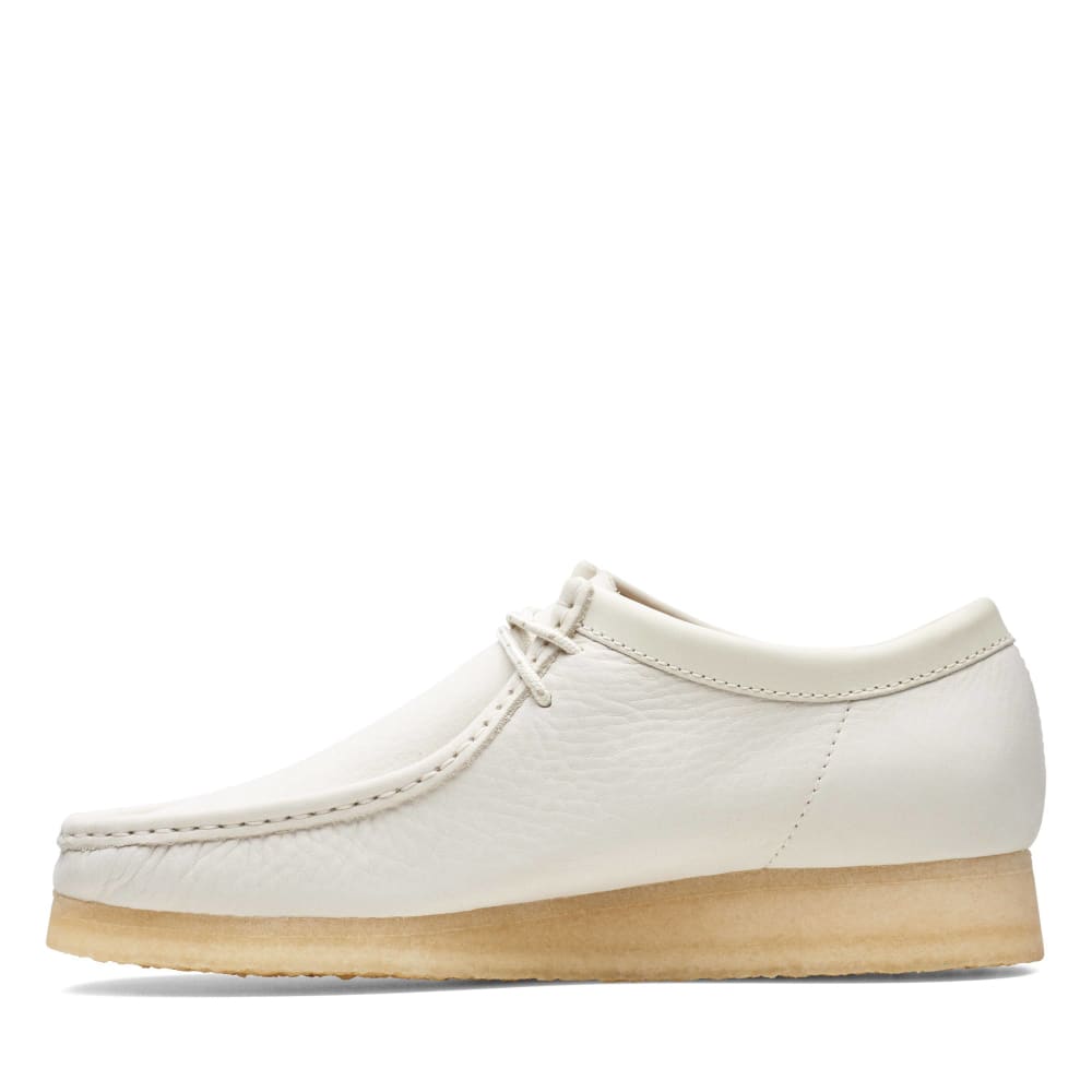 Clarks Originals Originals Wallabee Low Men’s Shoes – OffWhite Leather – Style 26166299