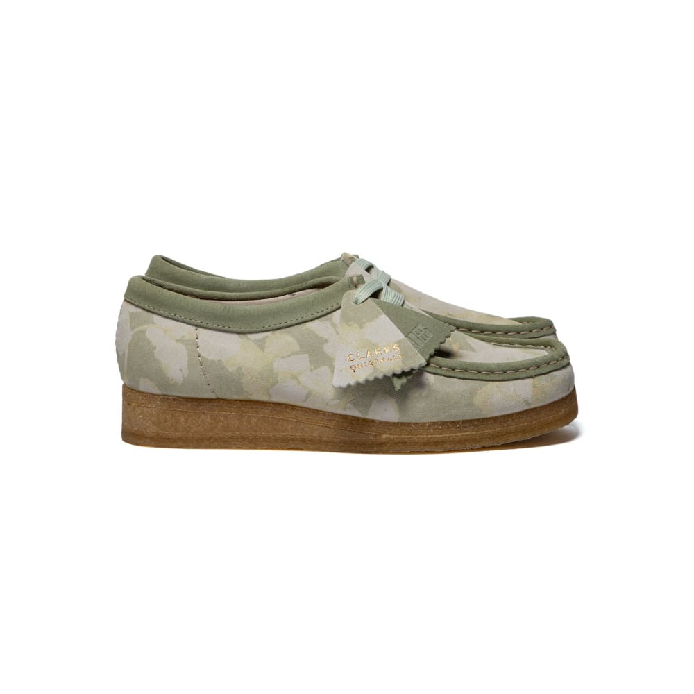 Clarks Originals Originals Wallabee Women's Green Floral Leather 26166166