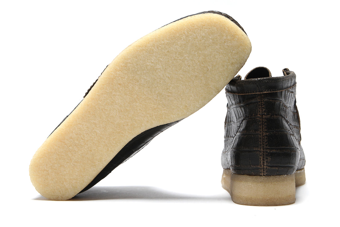 Clarks Originals Wallabee Boot Women's Blkcroc Distress 26179161 — product view 5