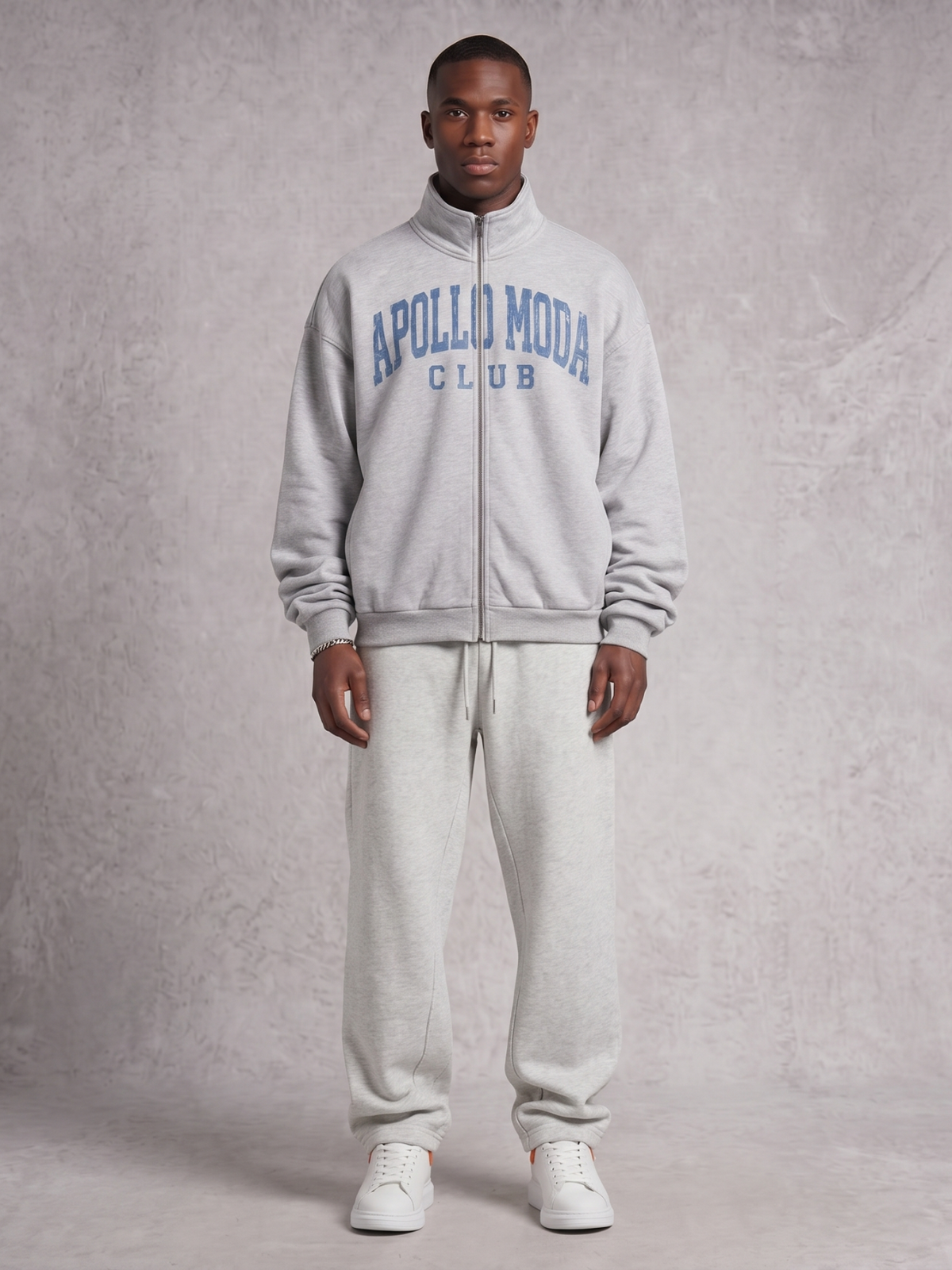Club Collegiate Oversized Full-Zip Sweatshirt