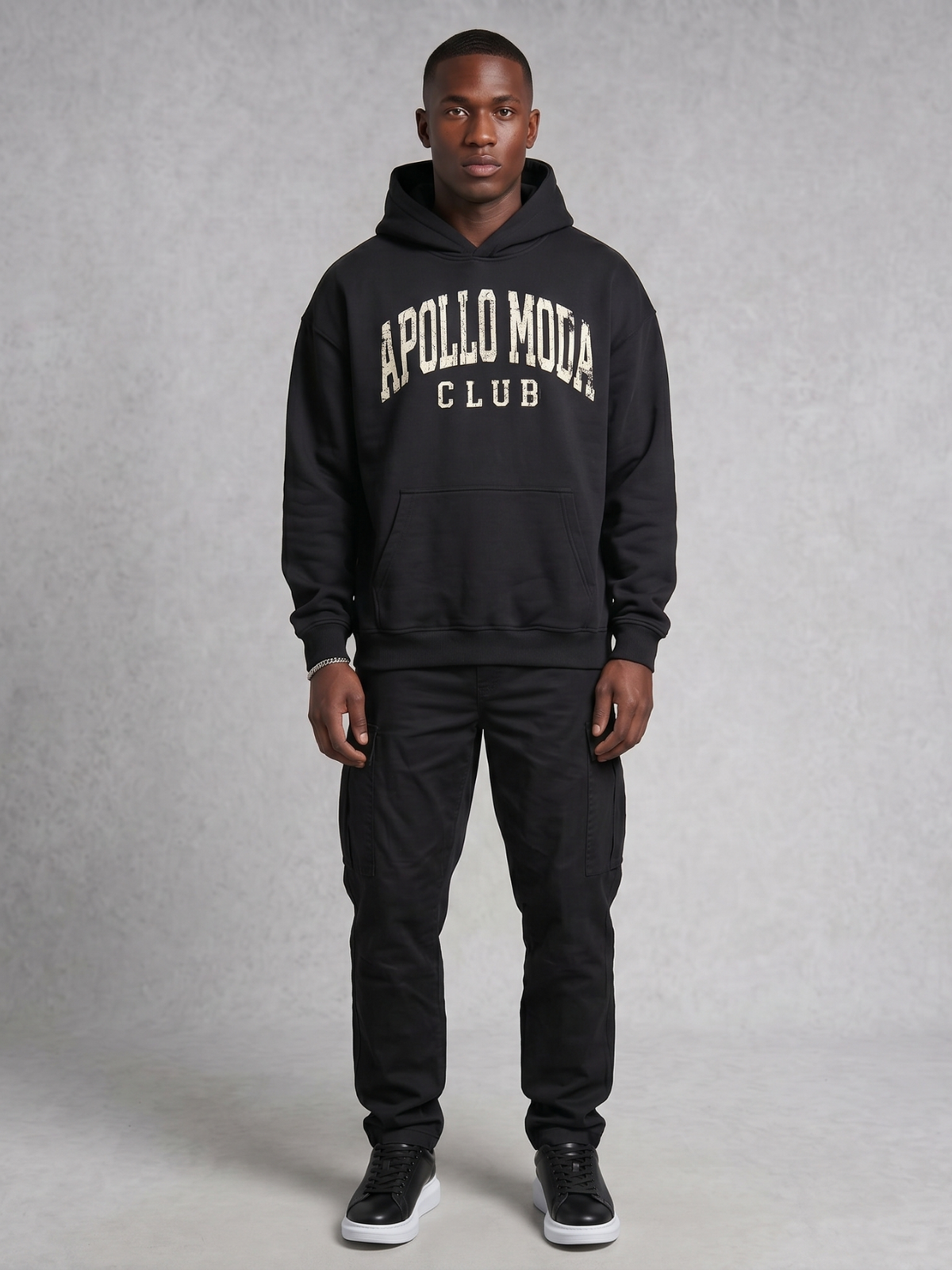 Apollo Moda Club Collegiate Oversized Heavyweight Hoodie – product view 4