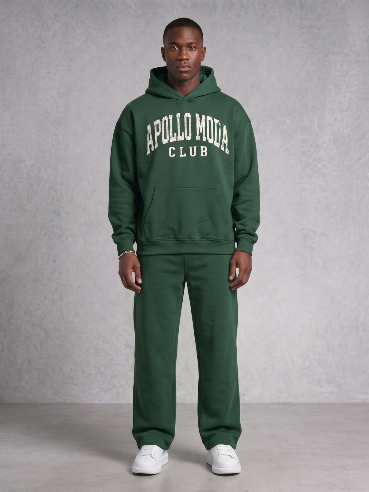Apollo Moda Club Collegiate Oversized Heavyweight Hoodie – product view 4