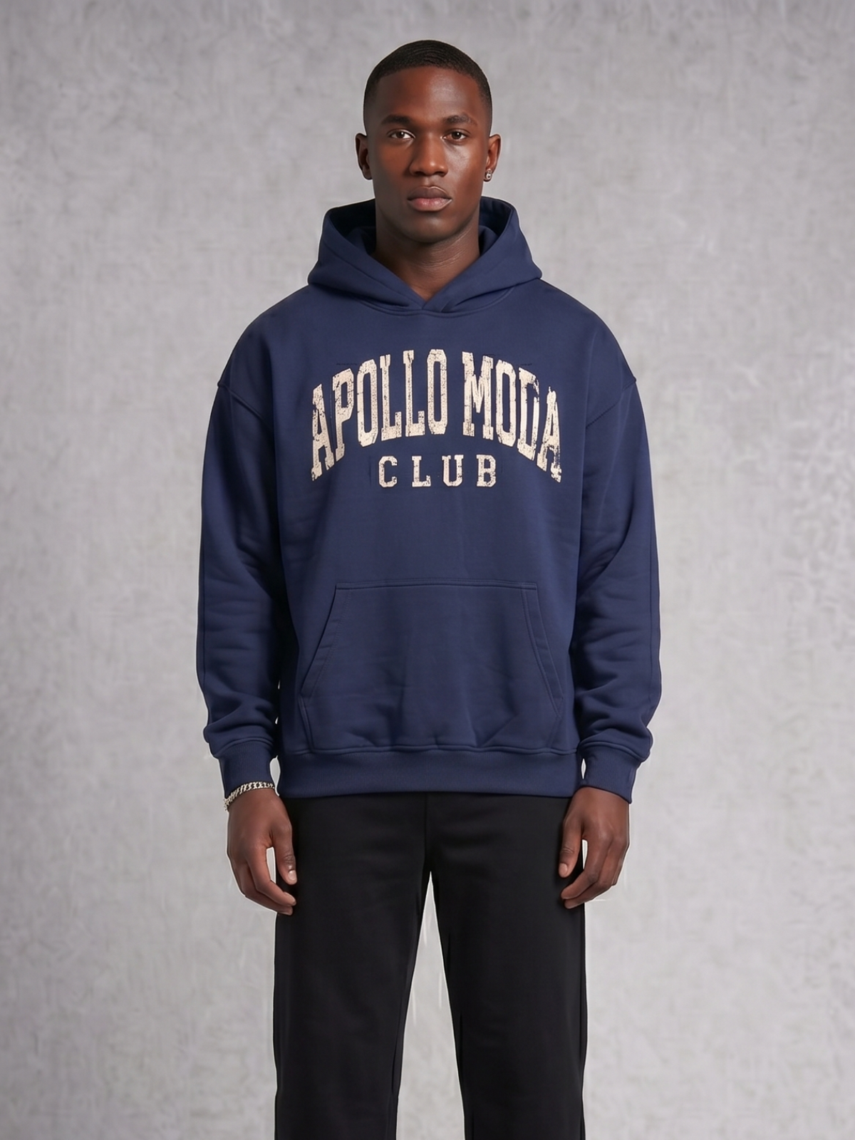 Apollo Moda Club Collegiate Oversized Heavyweight Hoodie – product view 4
