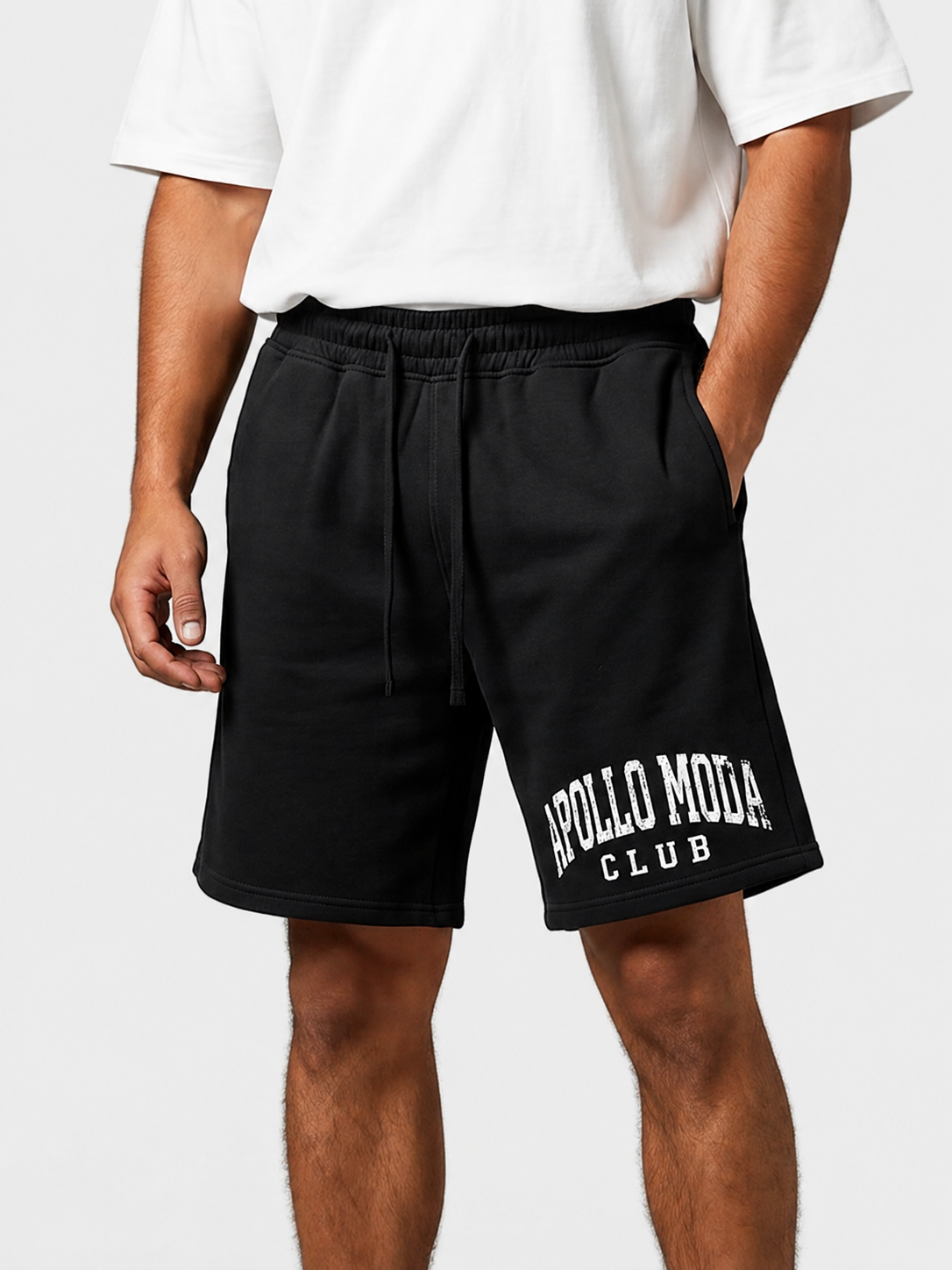 Apollo Moda Club Collegiate Sweat Shorts – main view