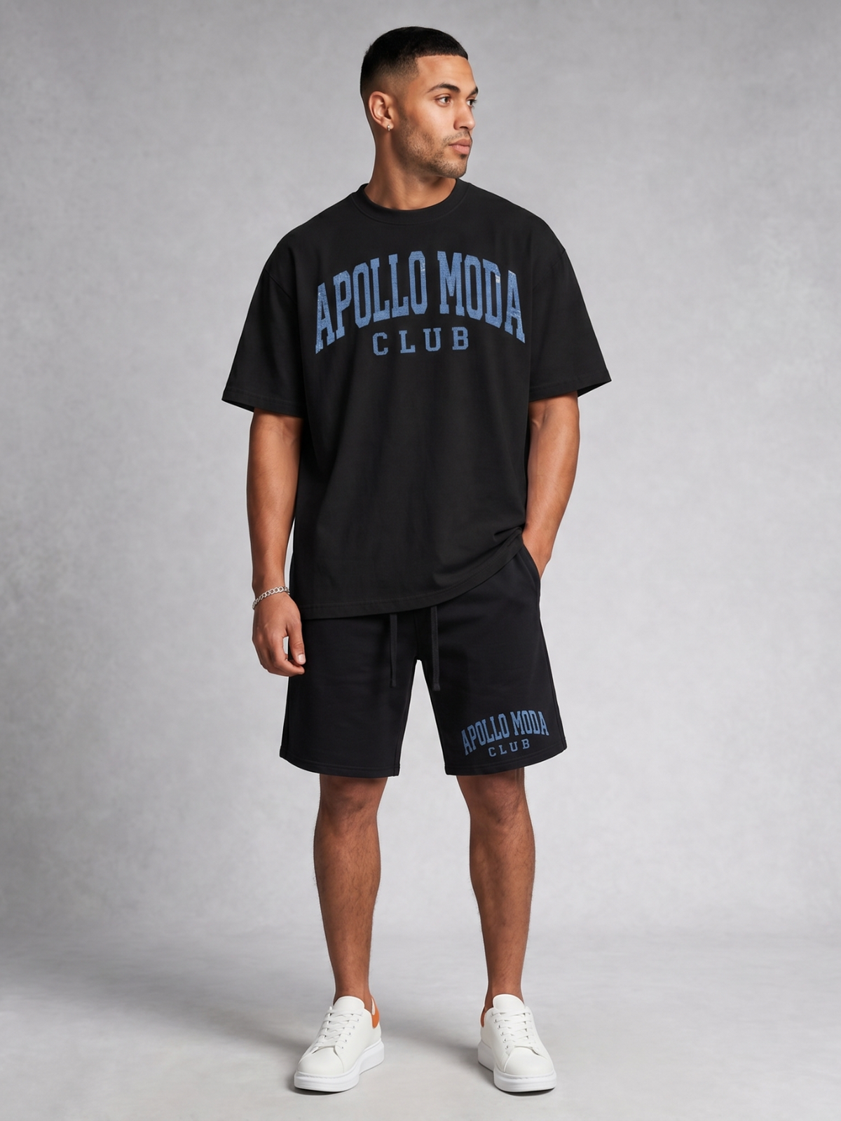 Apollo Moda Club Oversized Collegiate Graphic Tee – product view 3