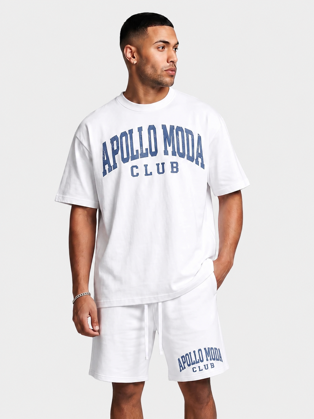 Apollo Moda Club Oversized Collegiate Graphic Tee – main view