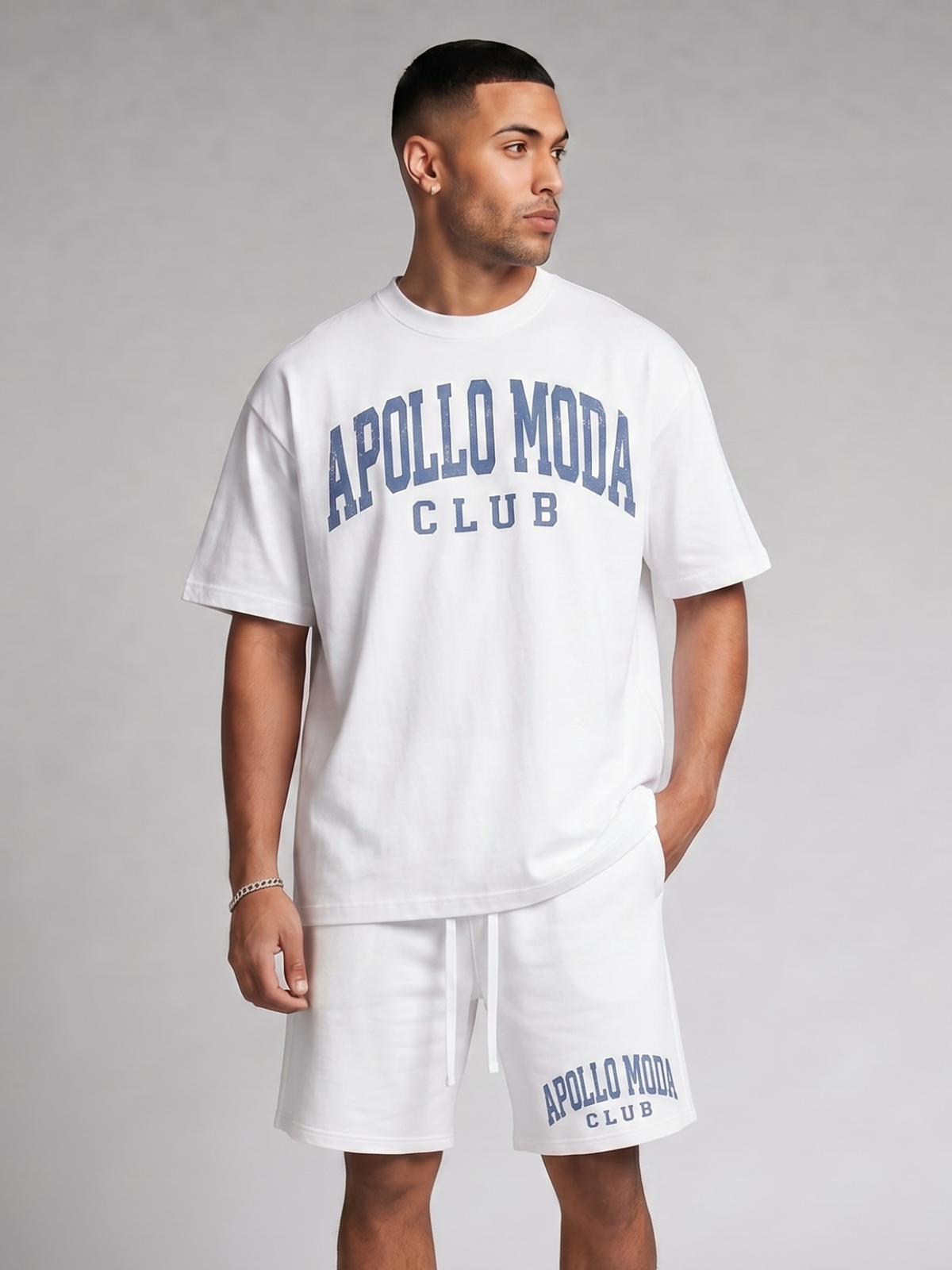 Apollo Moda Club Oversized Collegiate Graphic Tee – product view 5