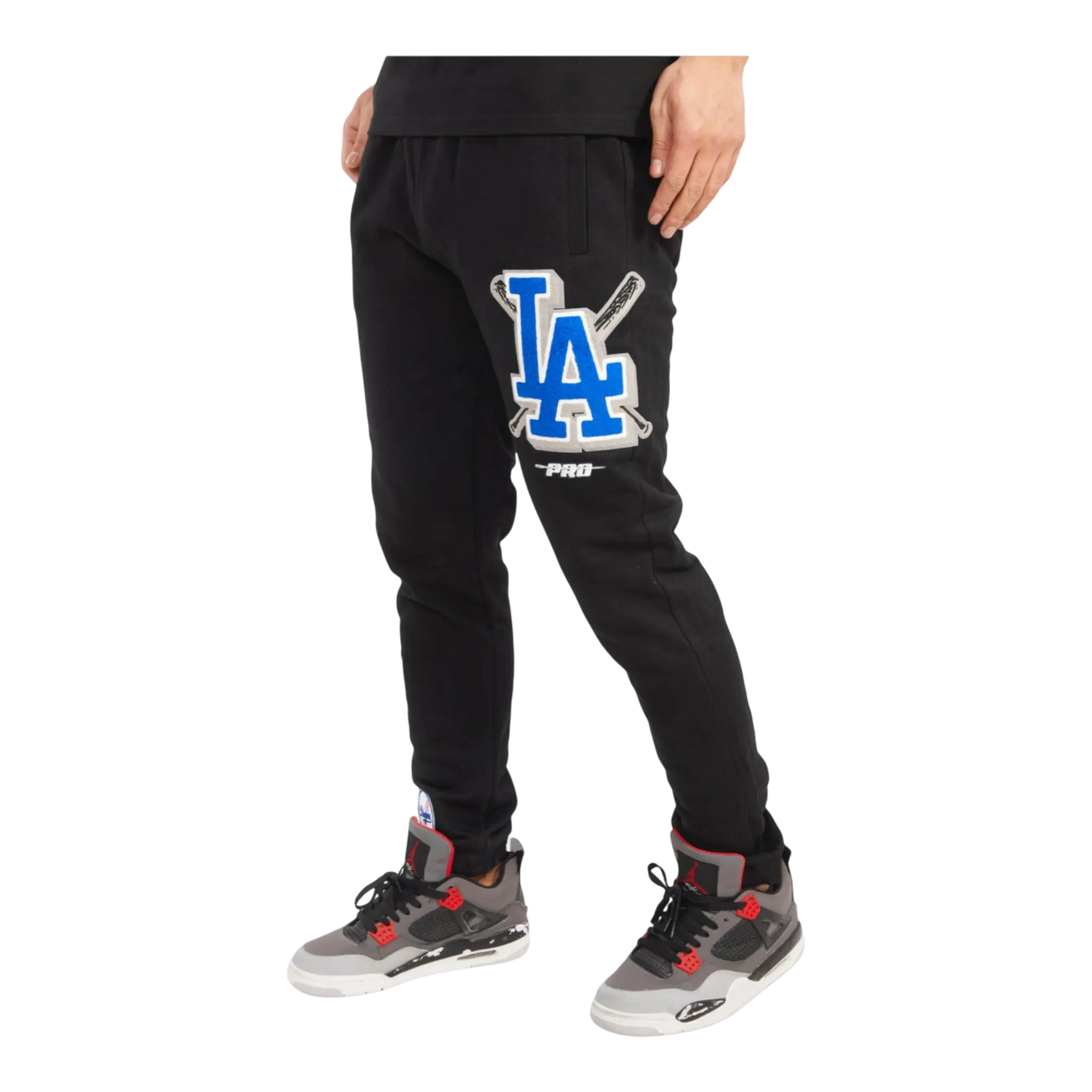 Pro Standard MLB Los Angeles Dodgers Mash Up Logo Men's Sweatpants — Black