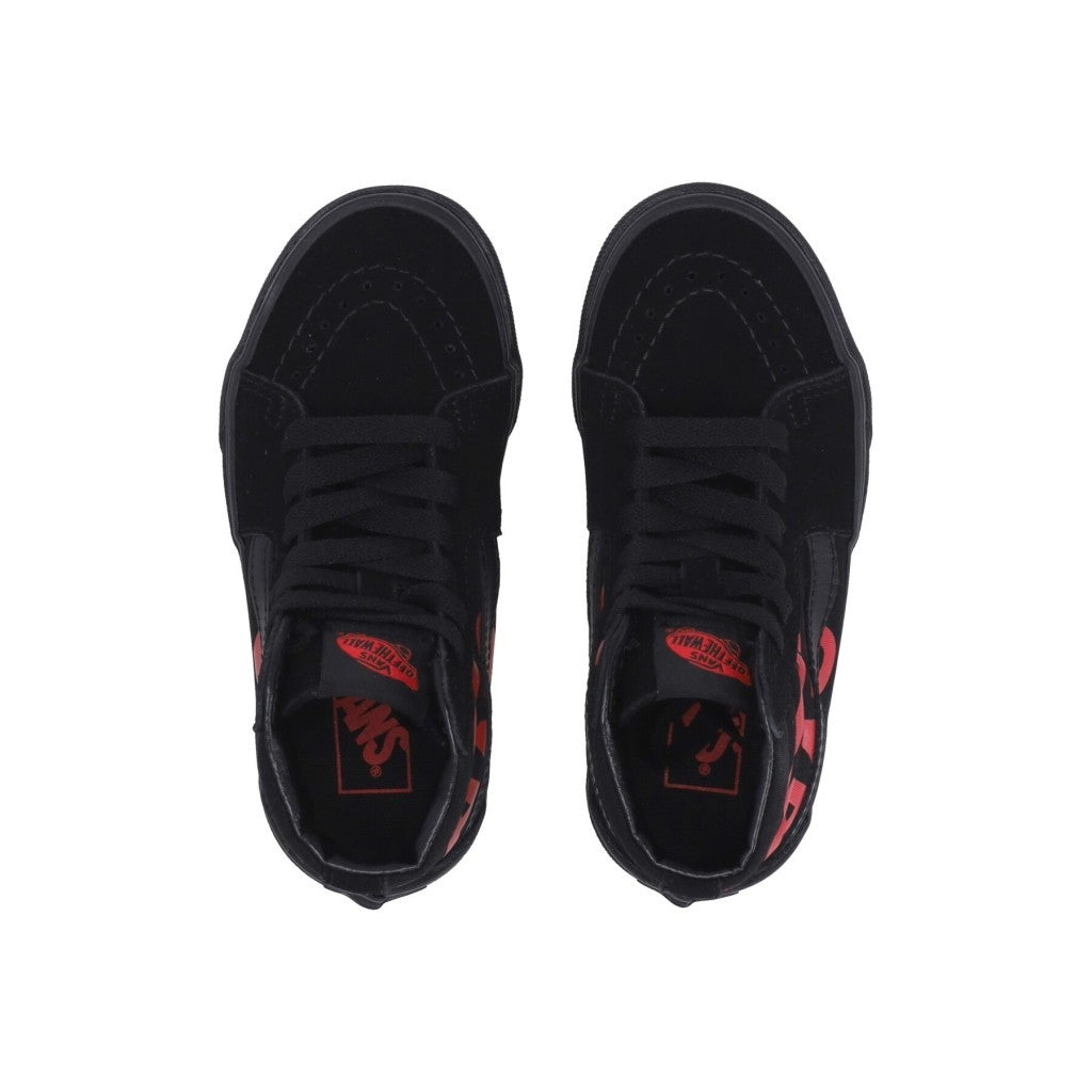 Vans SK8 Hi Kids' Sneakers — Black/Red High-Top