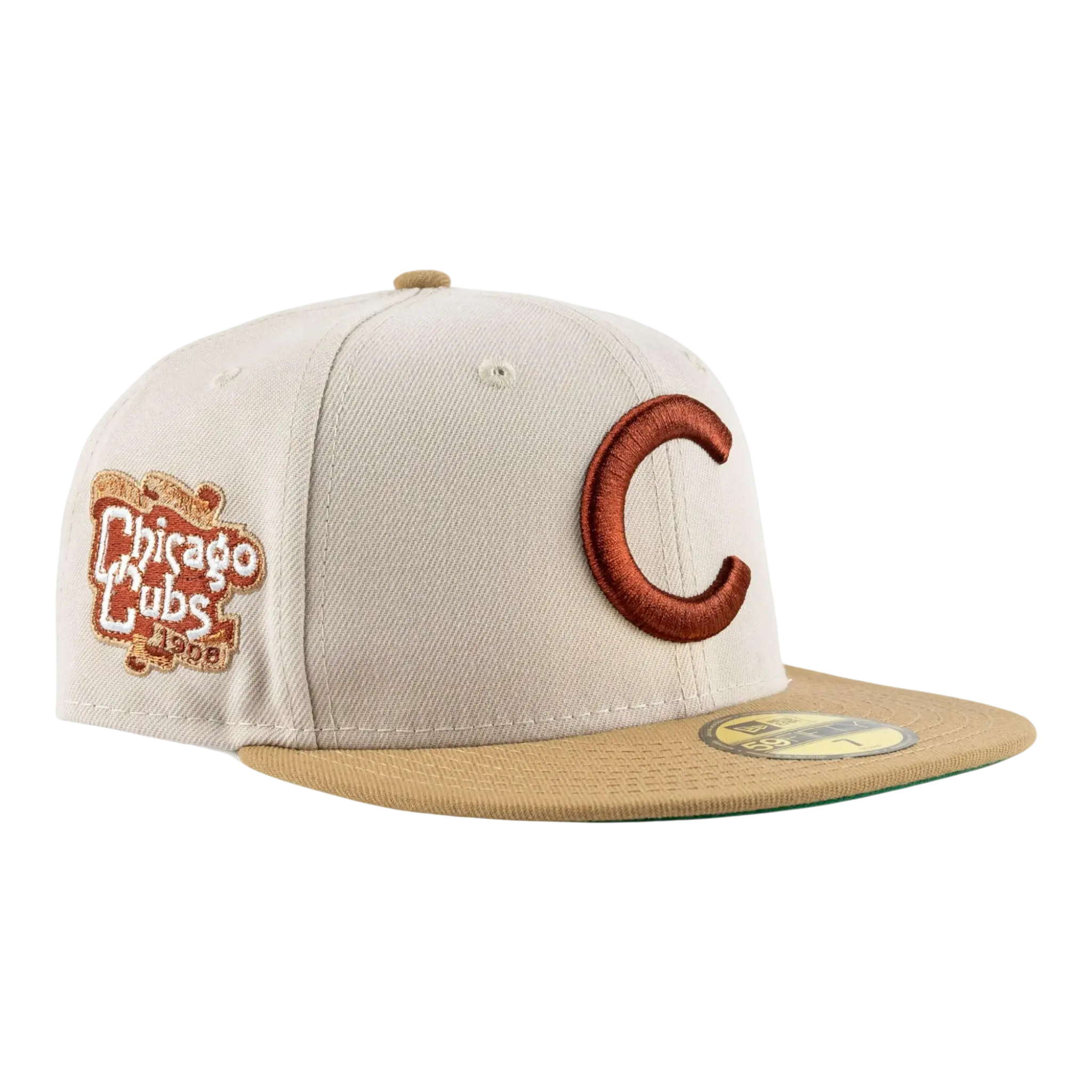 New Era 59Fifty Chicago Cubs 1908 WS Family Nights Pack Men Fitted Hat Khaki/Brown