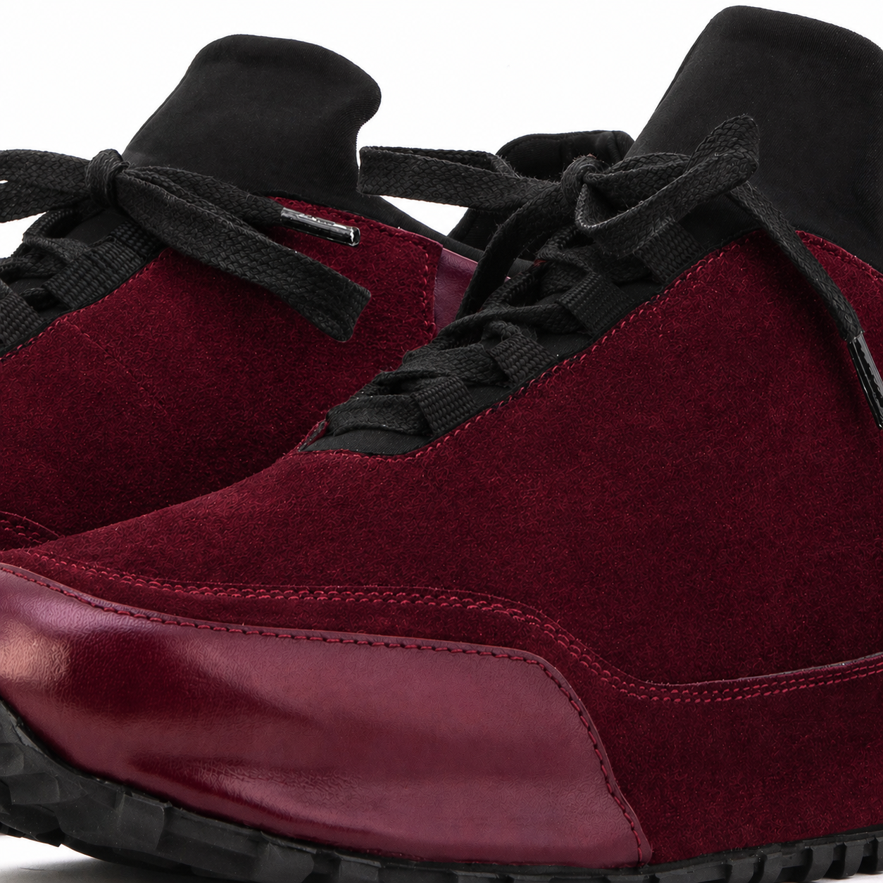 The Hudson Burgundy Suede Men Sneaker