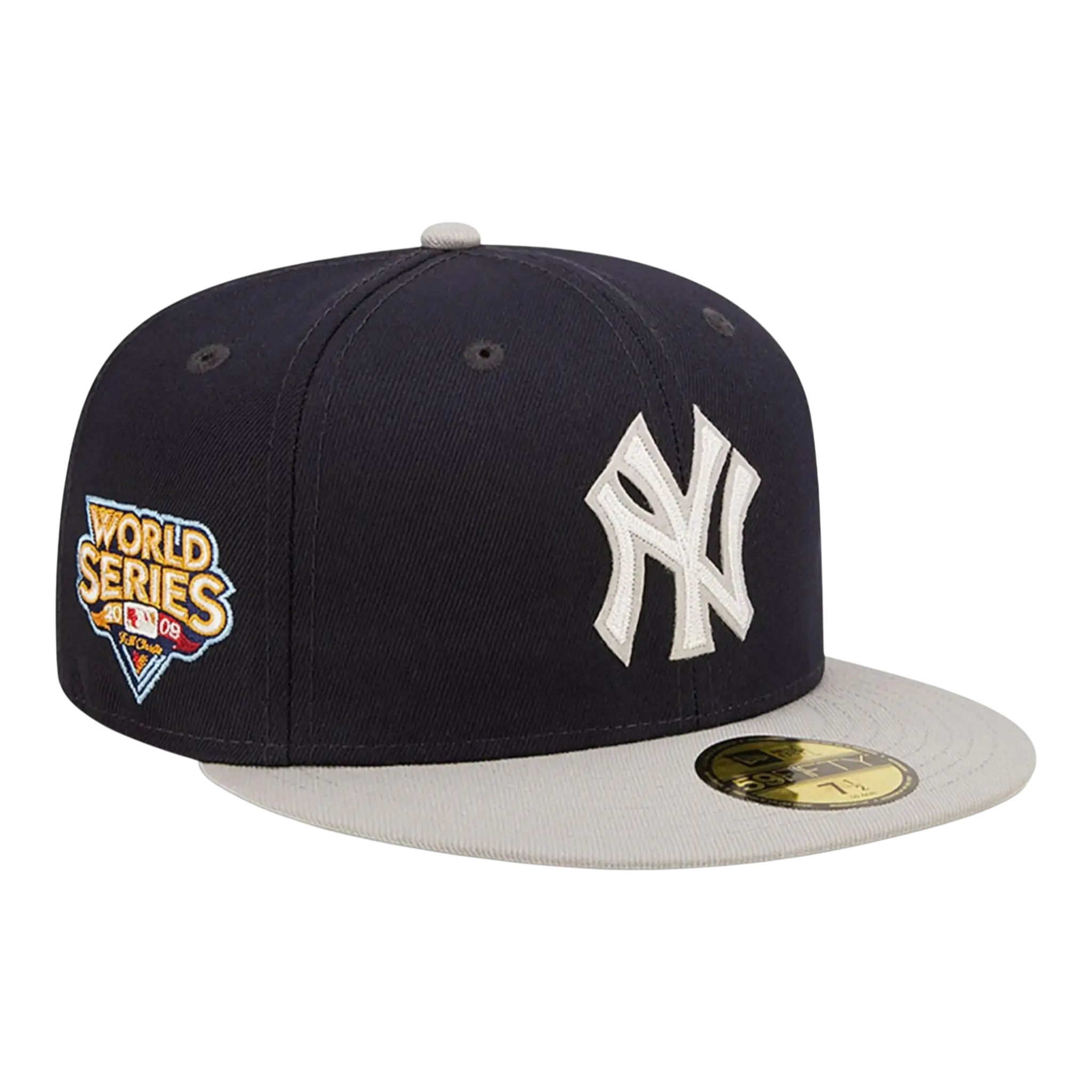New Era 59Fifty MLB New York Yankees Letterman Fitted Hat Navy/Grey
