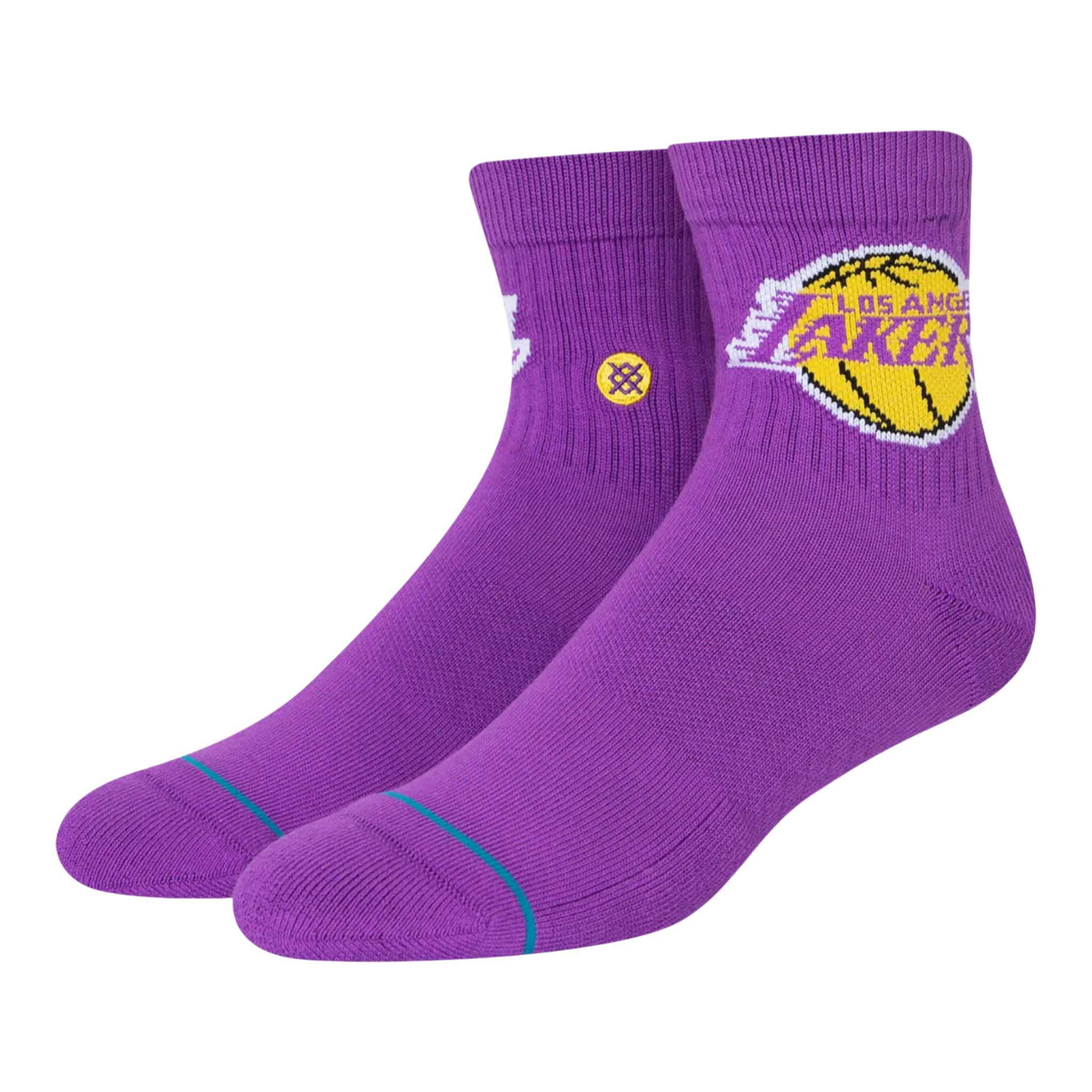 Stance Lakers ST Qtr Unisex Ankle Socks Purple