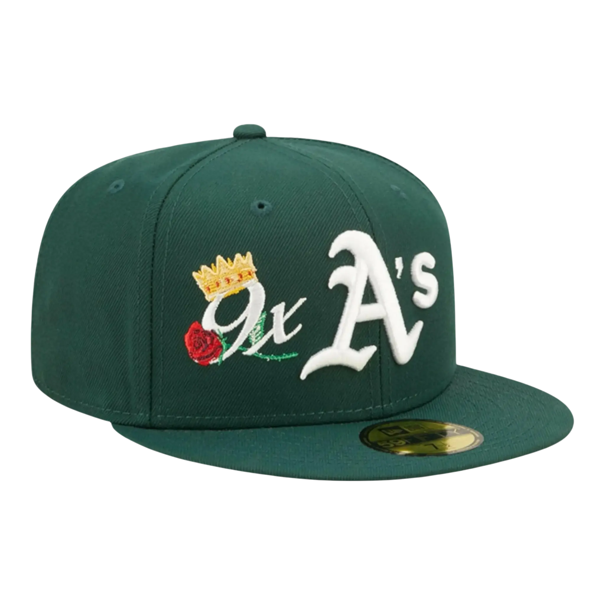 New Era Oakland Athletics Crown Champs WS Men Fitted Hat Green