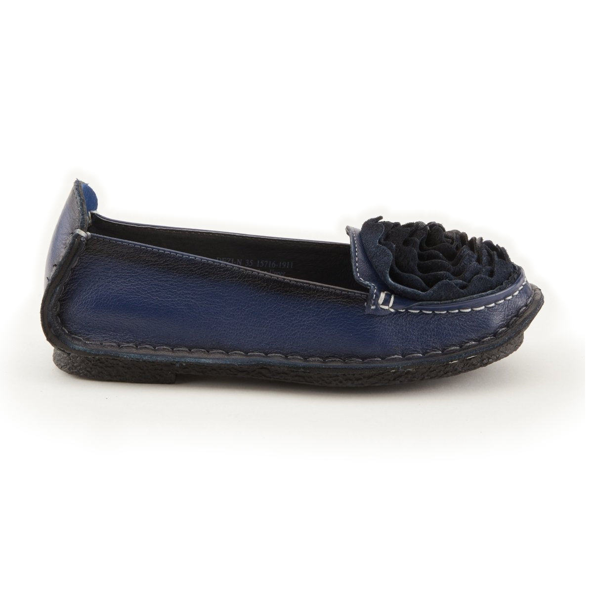 L'Artiste Dezi Navy flats, side view