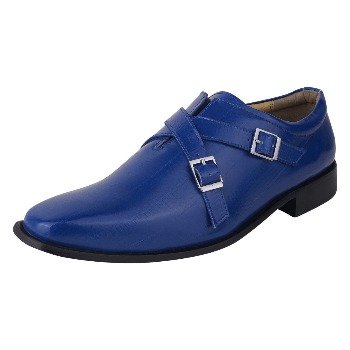 Liberty Zeno DONNA Leather Oxford Style Double Buckle Monk Straps Shoes For Men