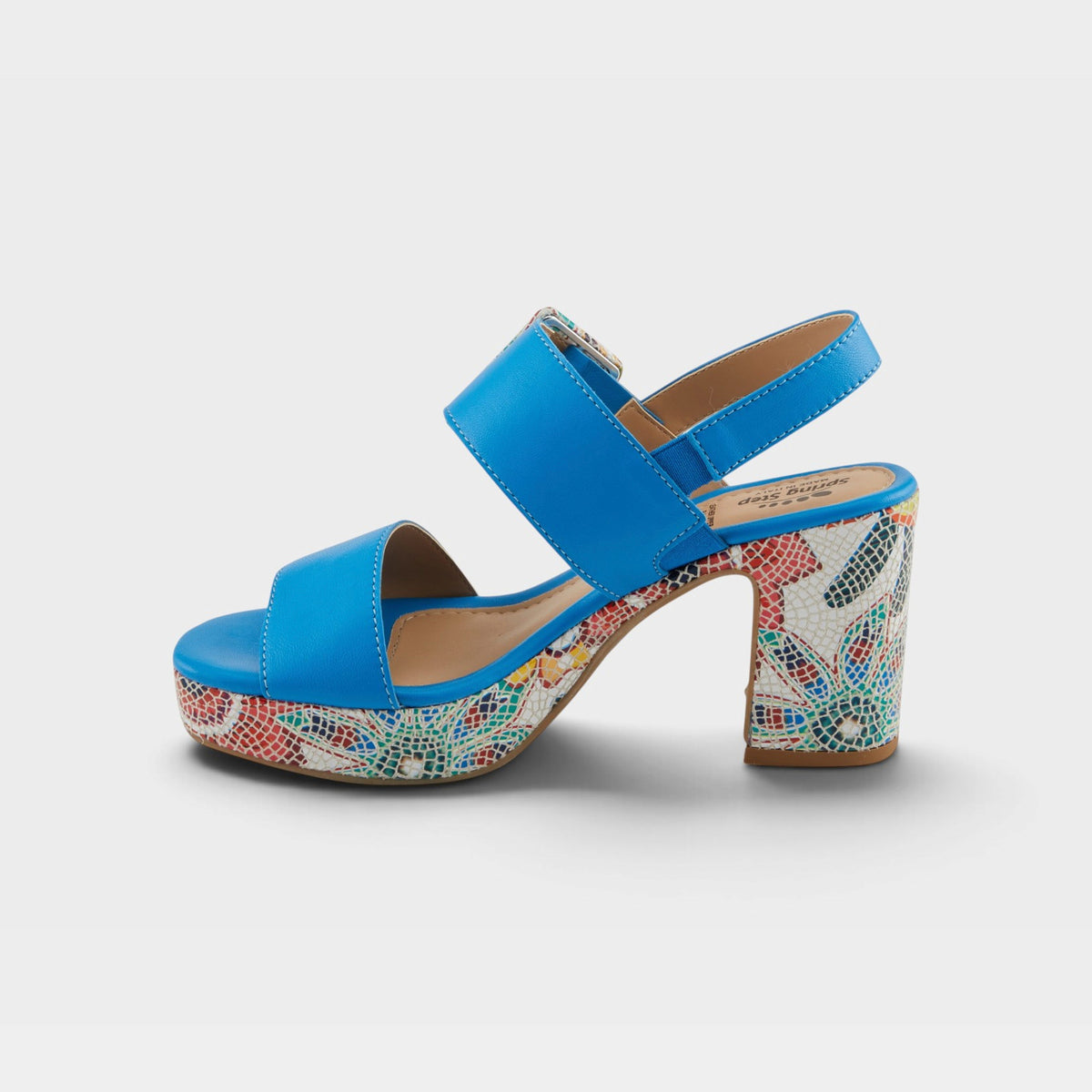 Spring Step Azucar Royal Blue Multi Sandal