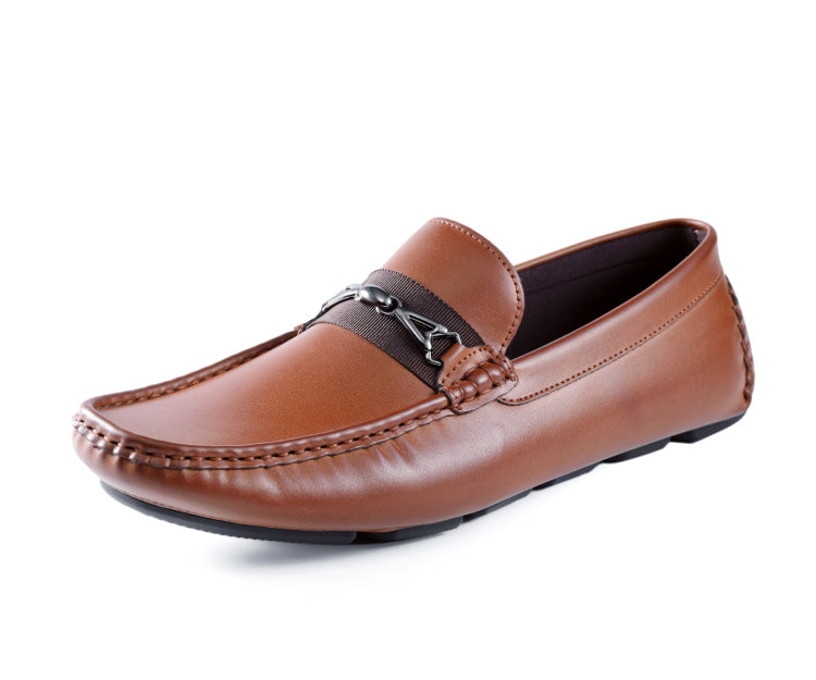 Amali Spear Tan Loafers — product view 1