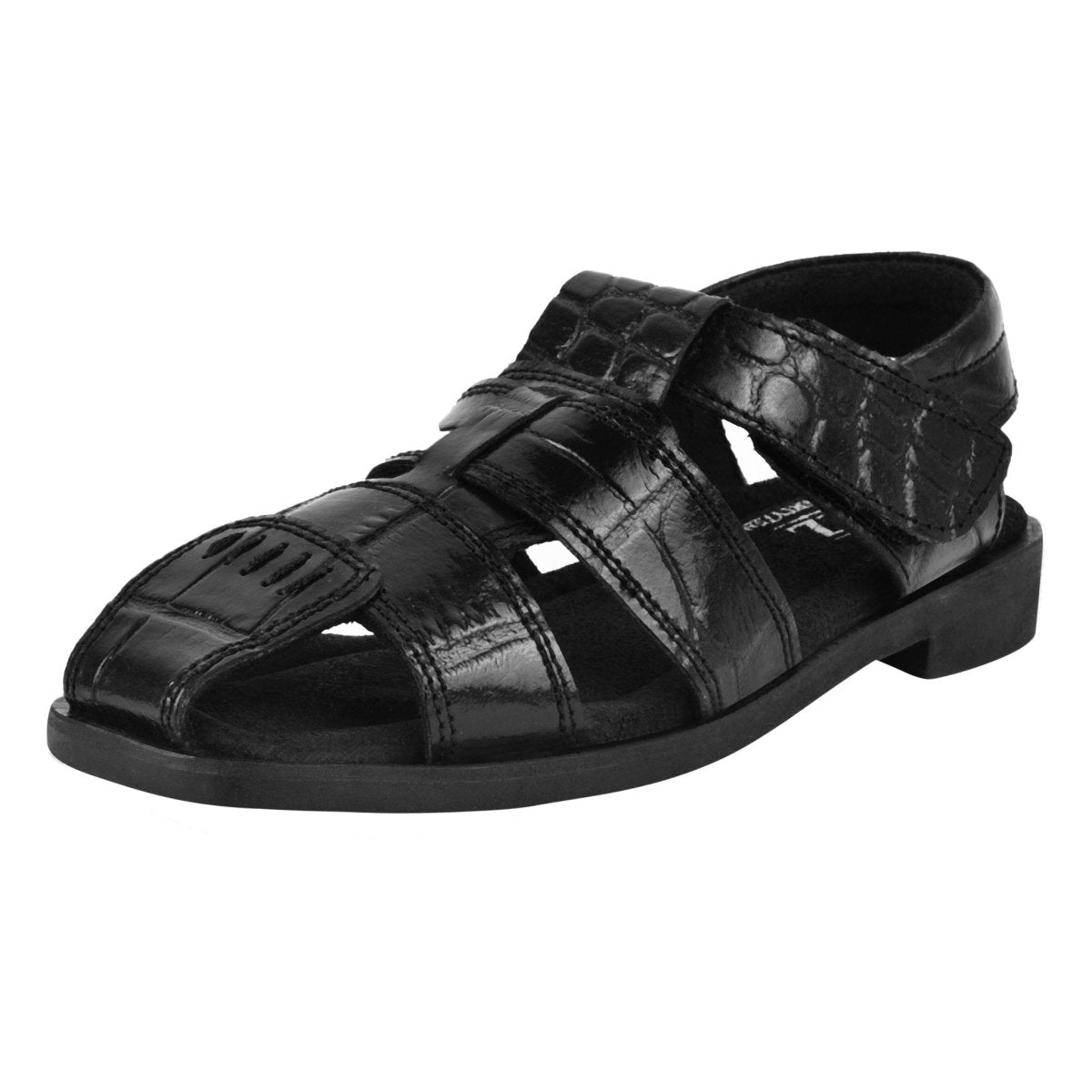 Liberty Zeno DYTAN Kids Genuine Leather Fisherman Crocodile Print Design Sandals
