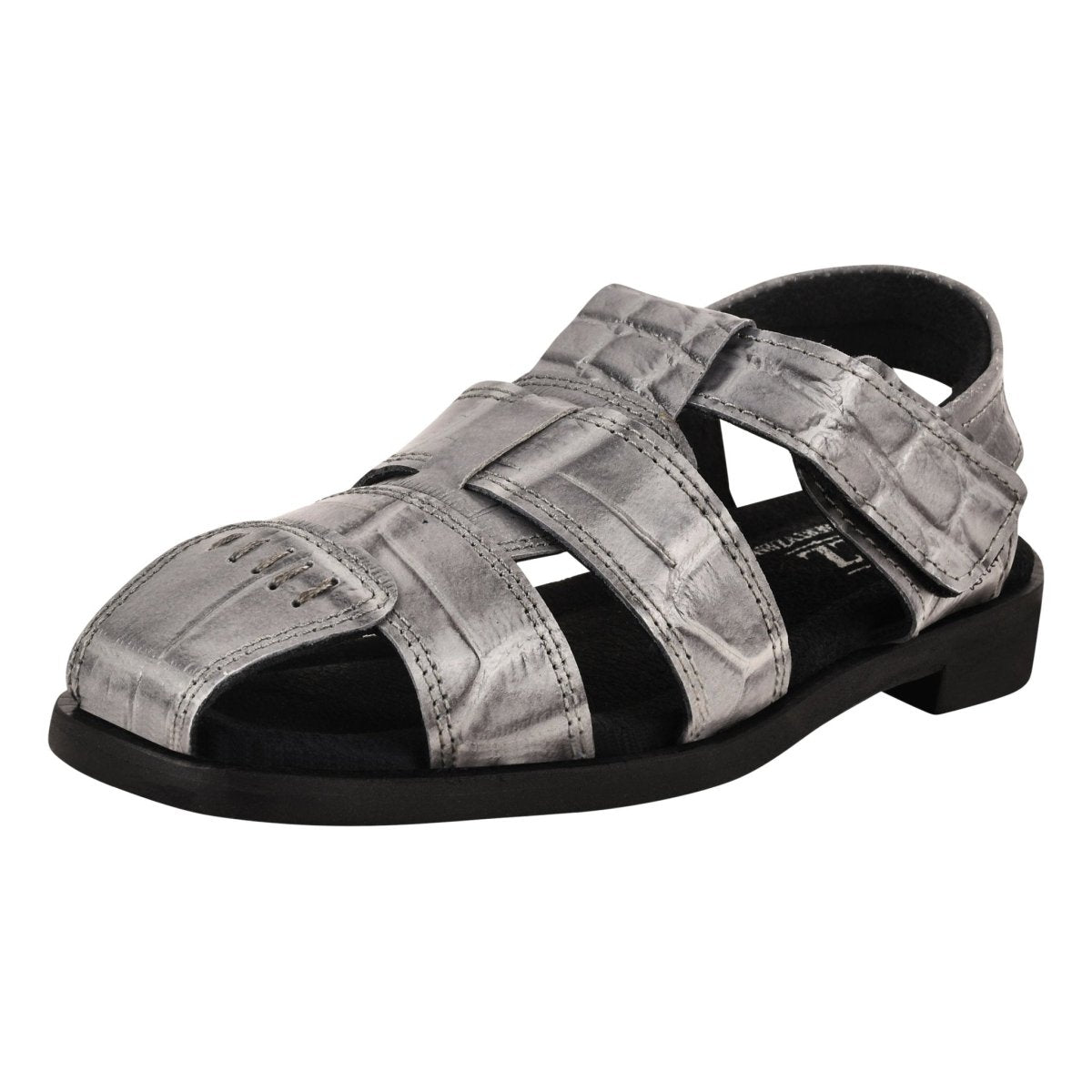 Liberty Zeno DYTAN Kids Genuine Leather Fisherman Crocodile Print Design Sandals