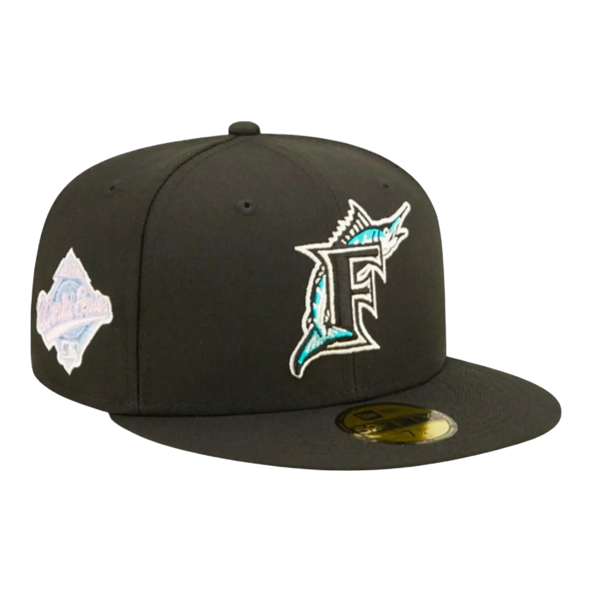 New Era Florida Marlins Pop Sweat Men Fitted Hat Black