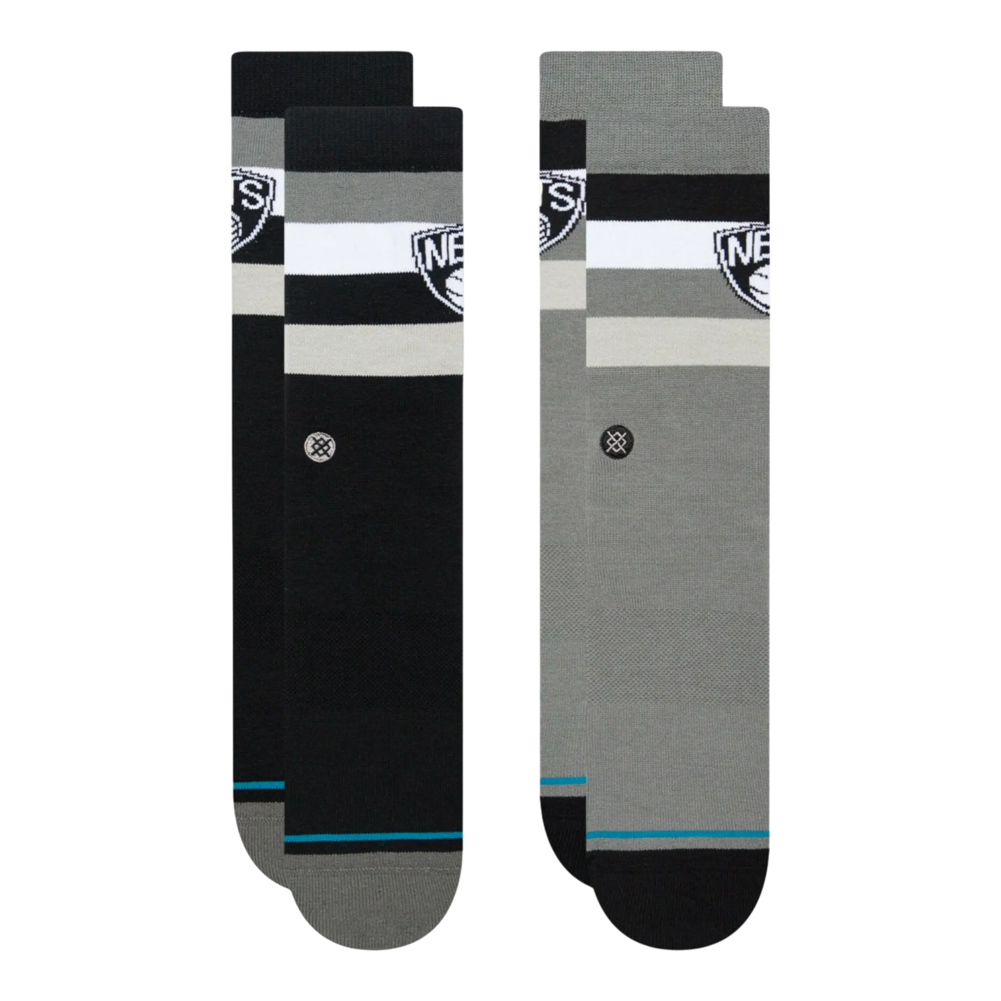 Stance Nets ST Men 2-Pack Crew Socks Black/Grey
