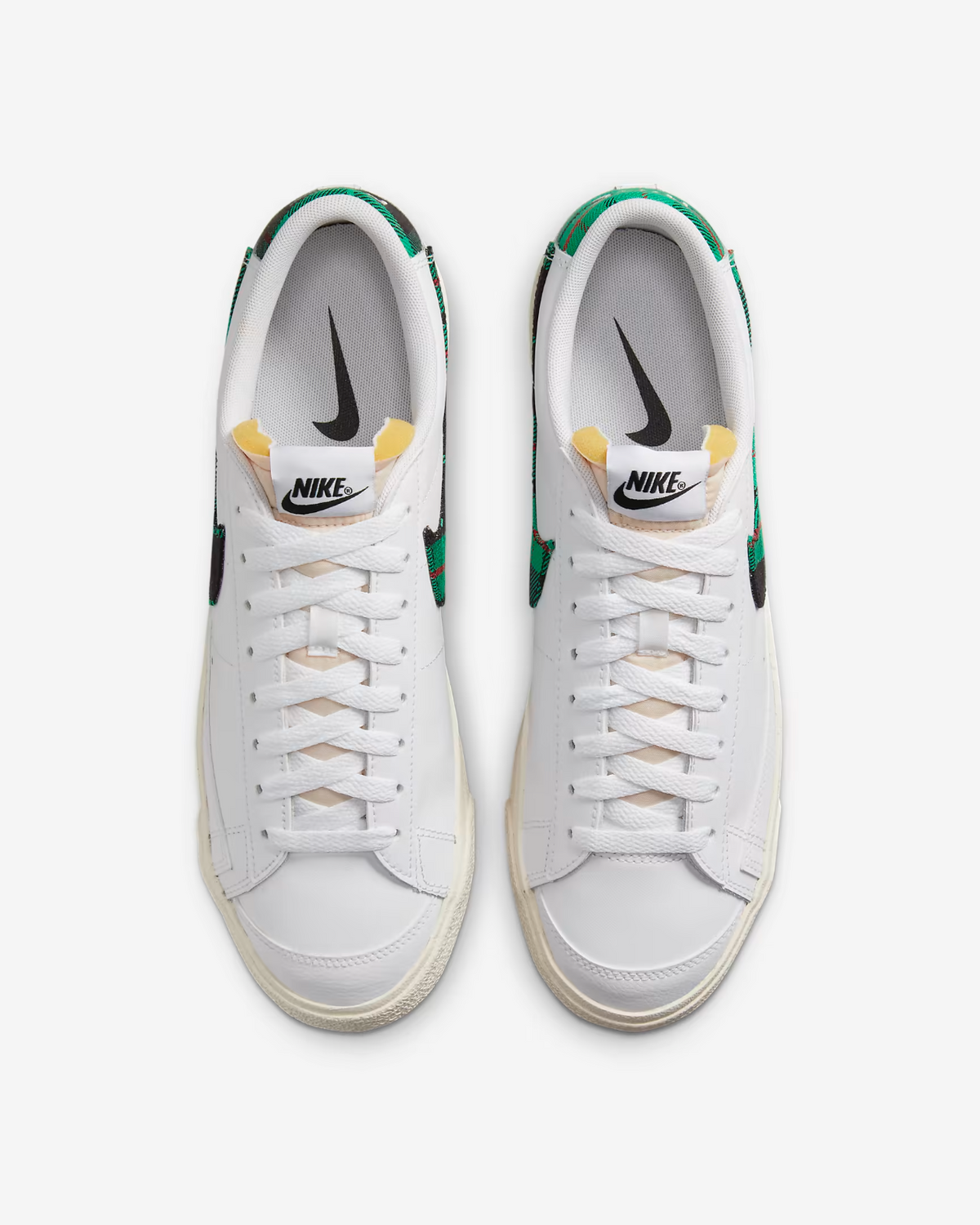 Nike Blazer Low '77 Premium Men's Sneakers — White Leather Low-Top