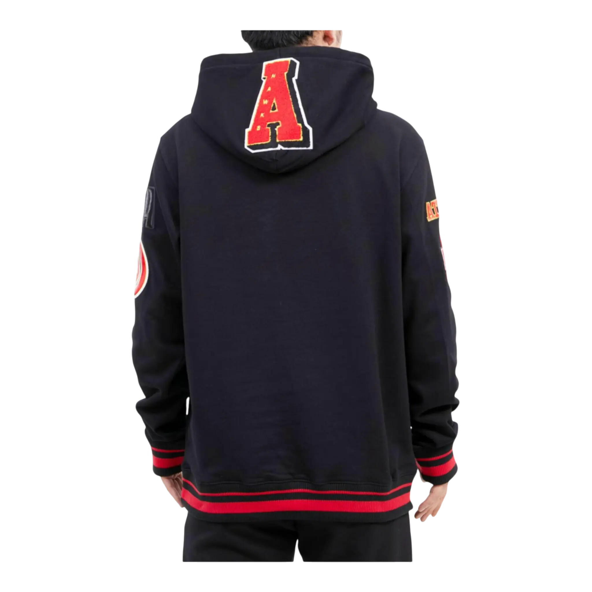 Pro Standard NBA Atlanta Hawks Mash Up Logo P/O Men's Hoodie — Black