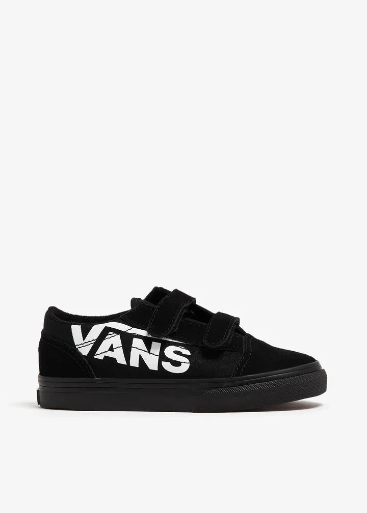Vans Old Skool Toddlers Logo Detail Baby/Toddler (TD) Sneakers — Black Low-Top