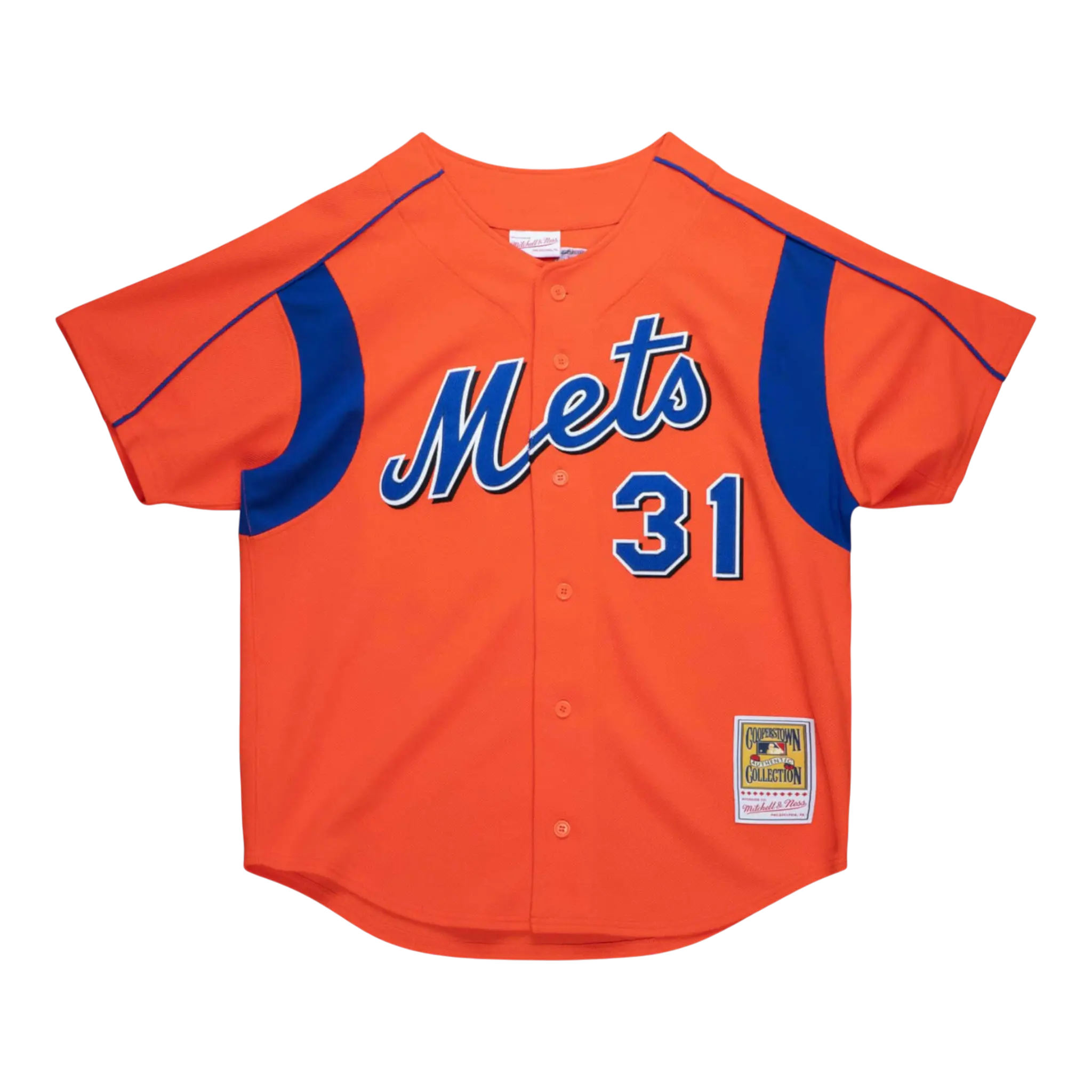 Mitchell & Ness Authentic Mike Piazza New York Mets 2004 Men's Baseball Jersey — Orange